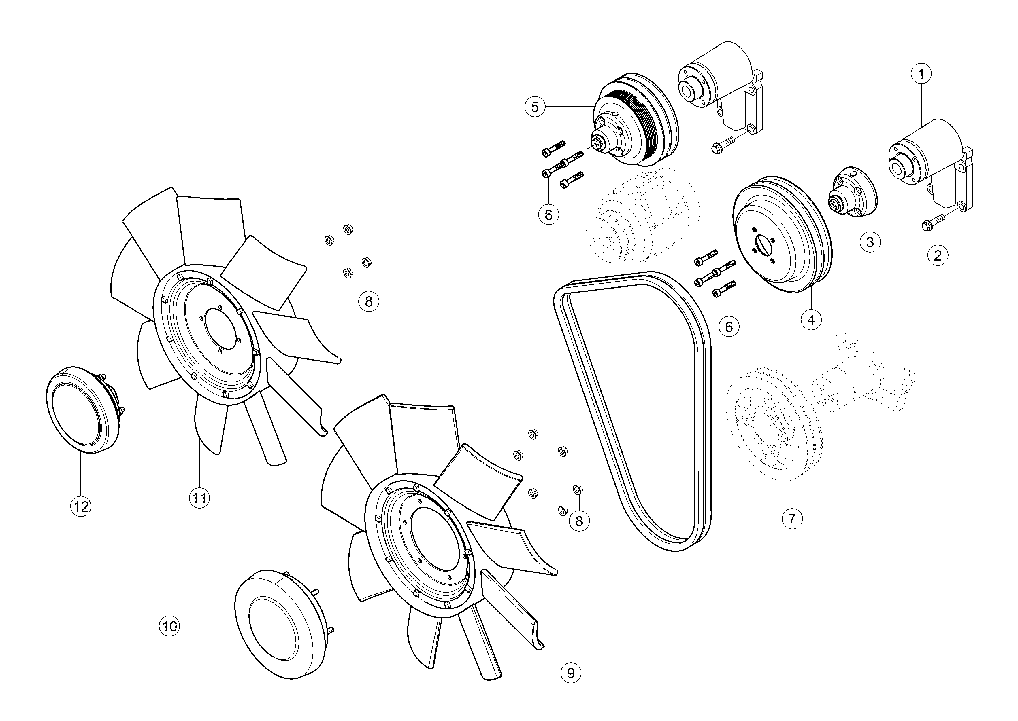 E0344 029 120 FAN BELT d1