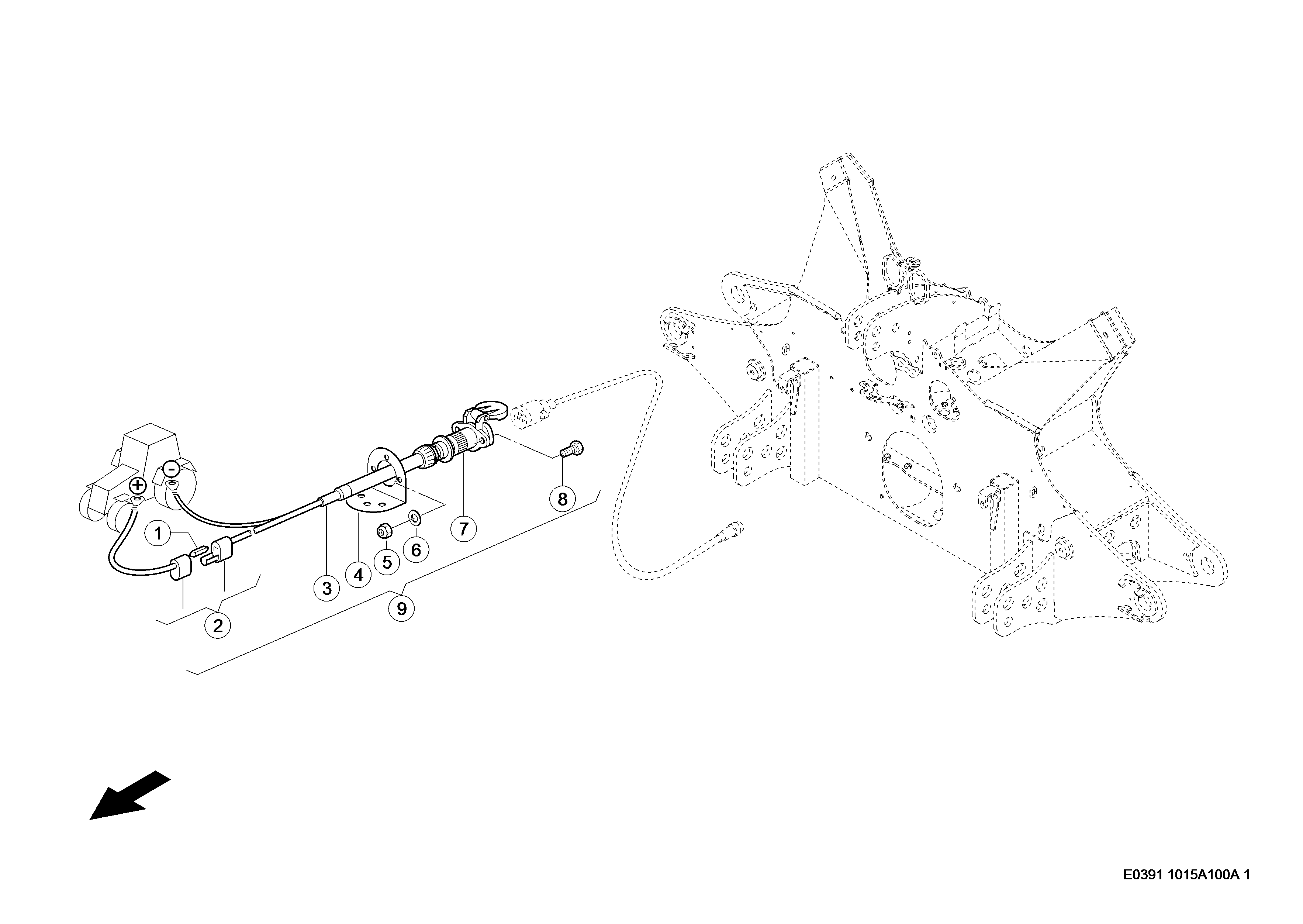 E0391 018 100 WIRING LOOM d1