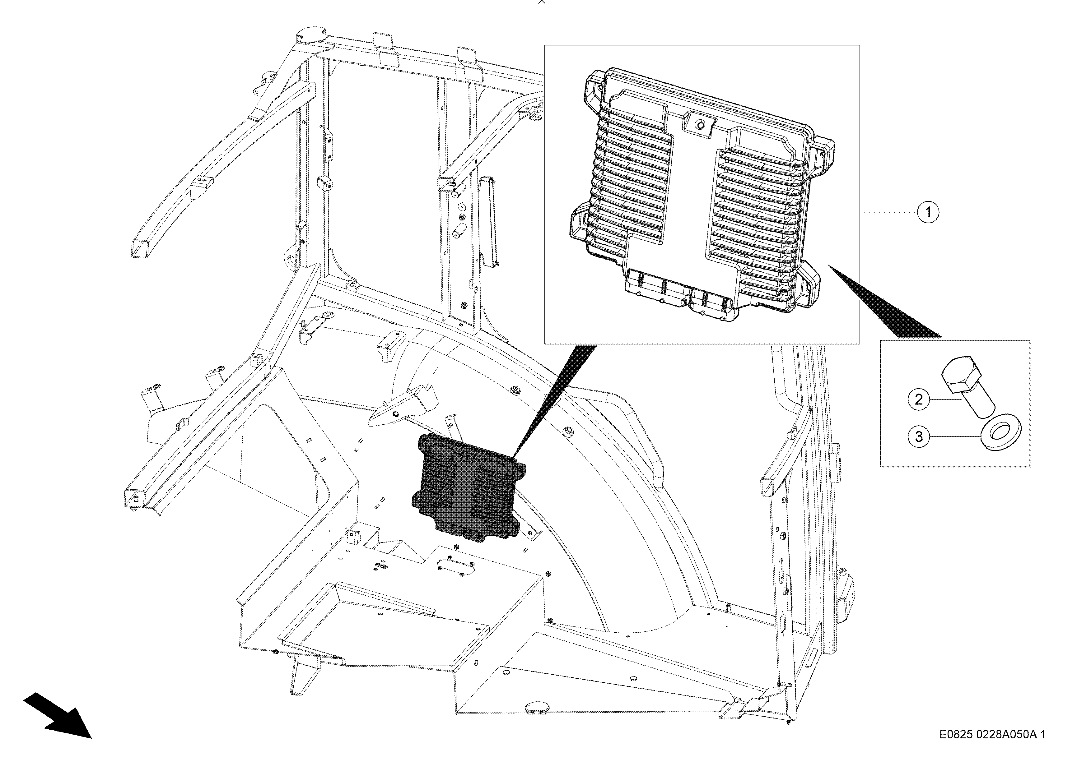 E0825 007 100 EXTERNAL SWITCHING SHIFTING INTO REVERSE d1