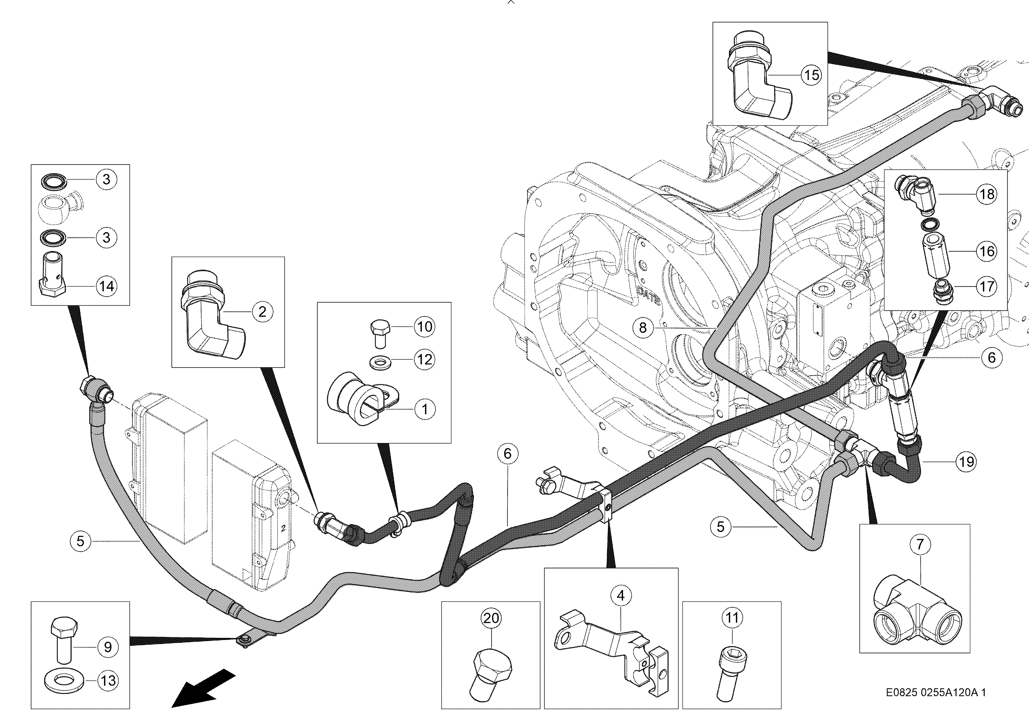 E0825 022 120 OIL CIRCUIT d1