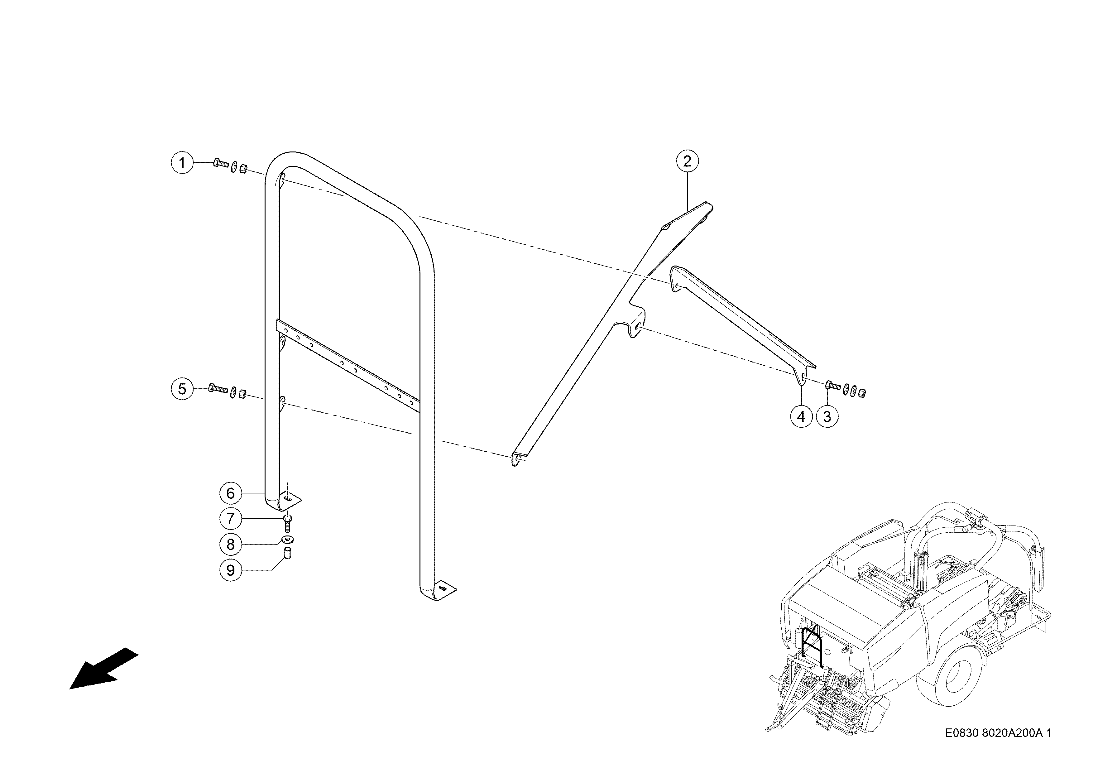 E0830 E0830 038 200 RAIL d1 78440943