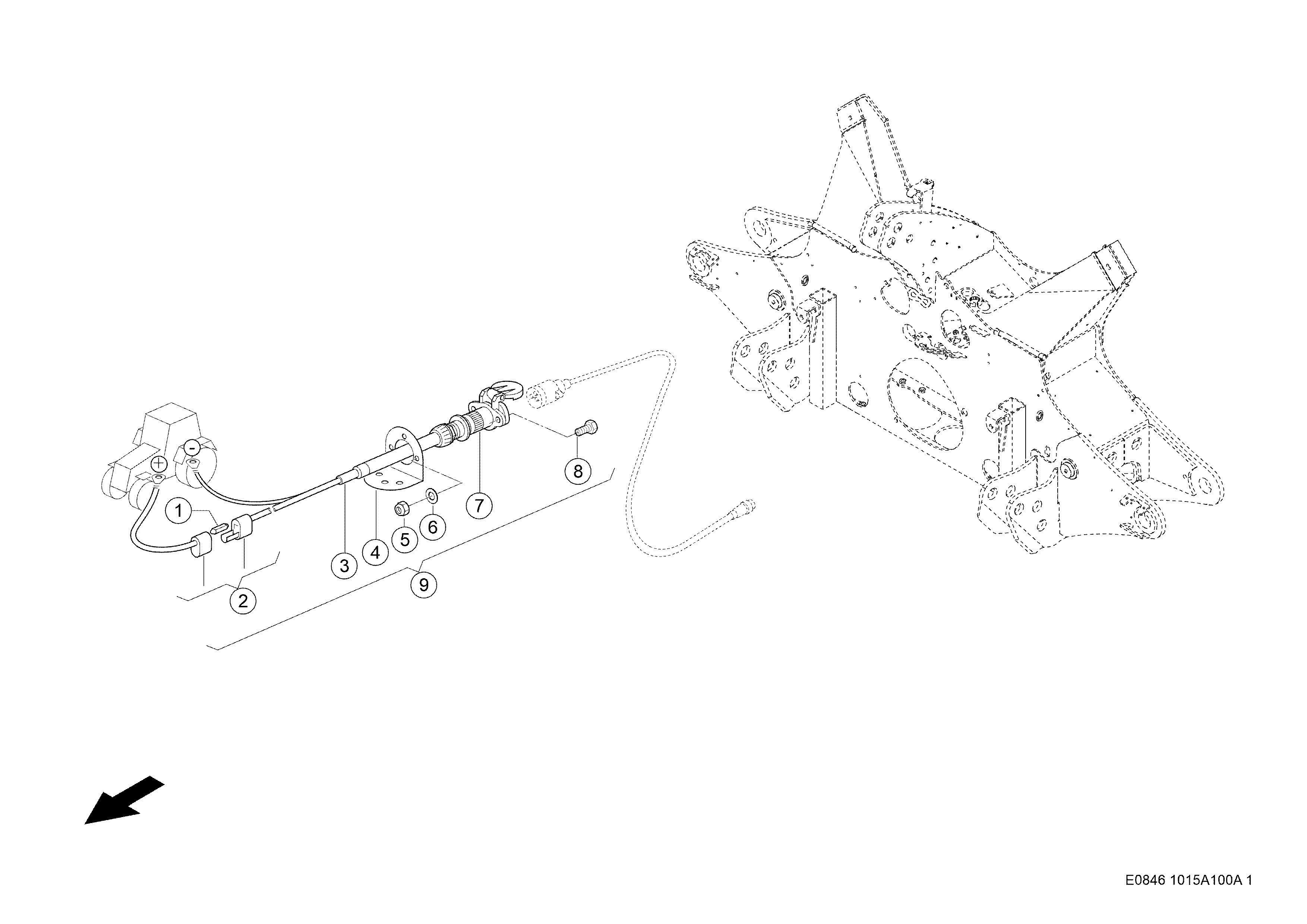 E0846 013 100 WIRING LOOM d1