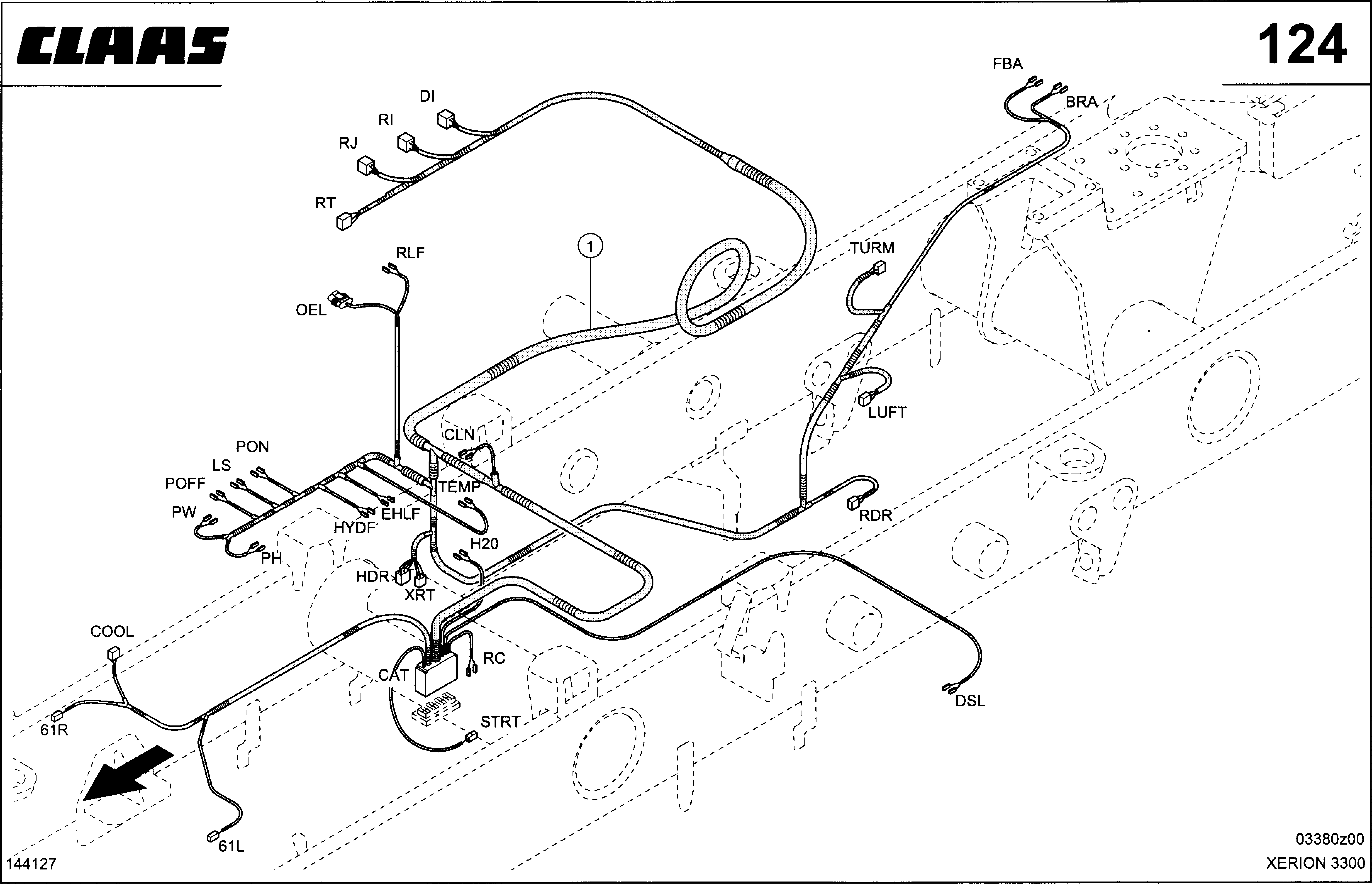 Z7810 049 WIRING LOOM ENGINE d1
