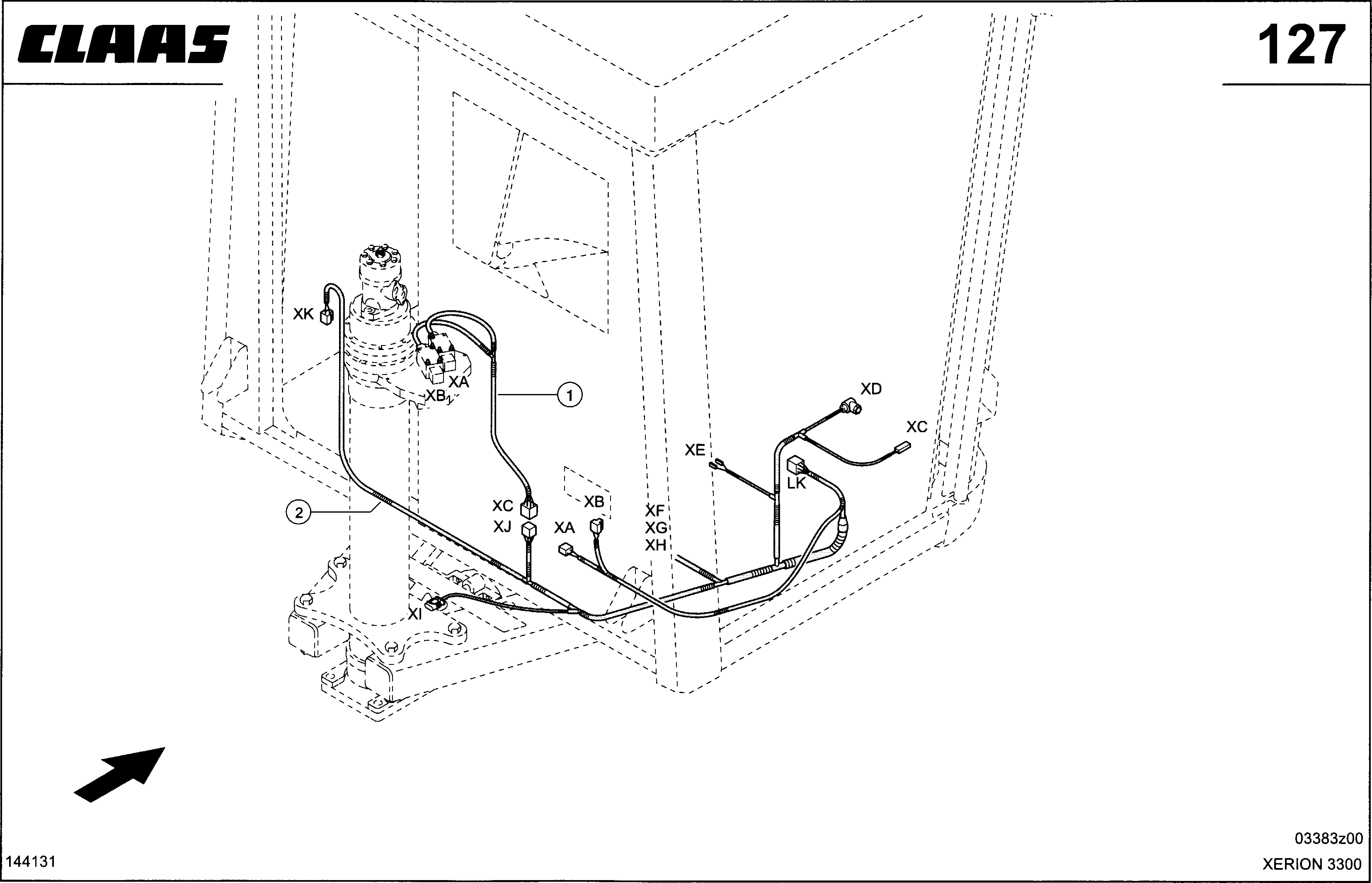 Z7810 052 WIRING LOOM CAB LOCKING AND UNLOCKING d1
