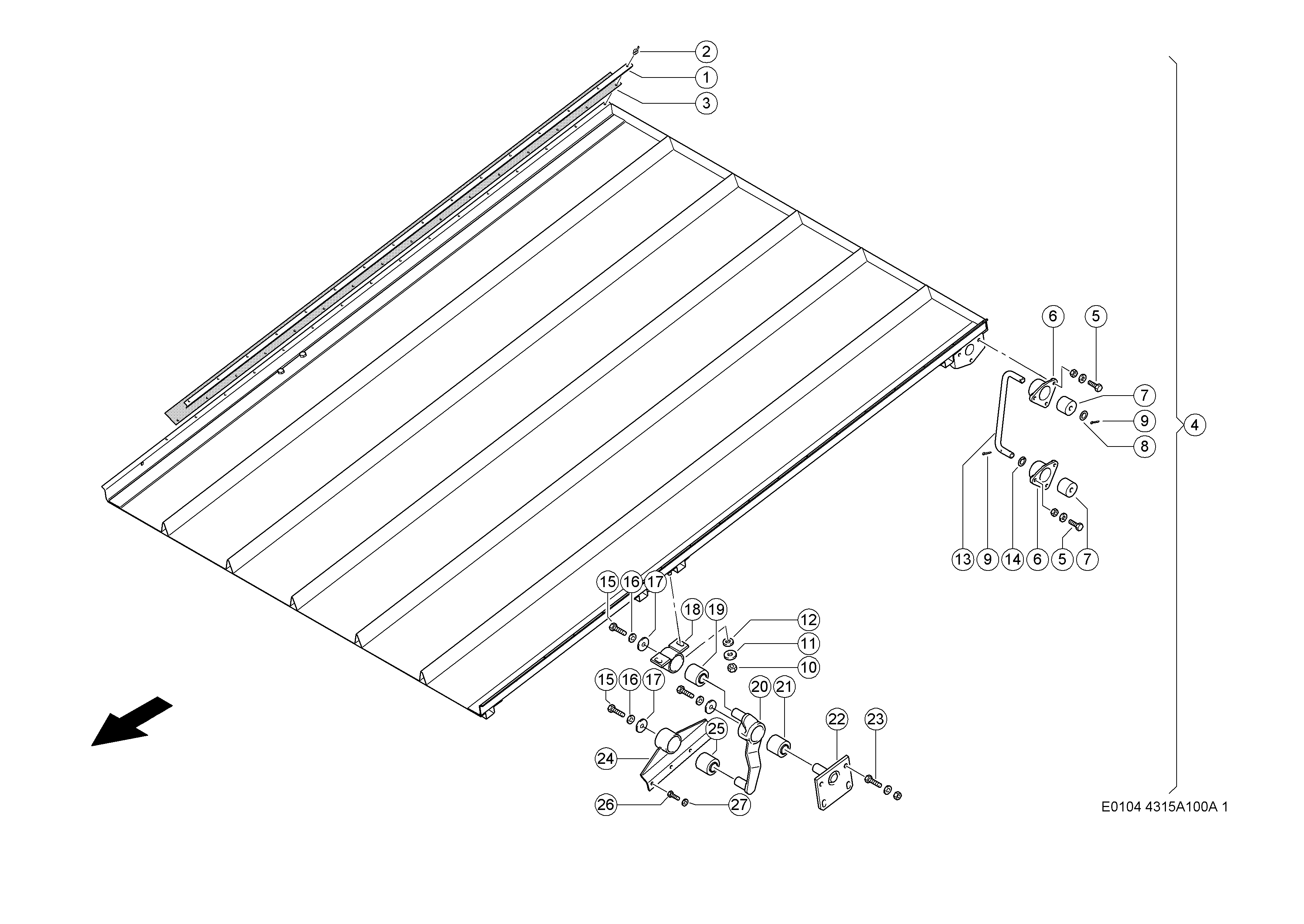 E0104 055 641b26 100 RETURN PAN d1