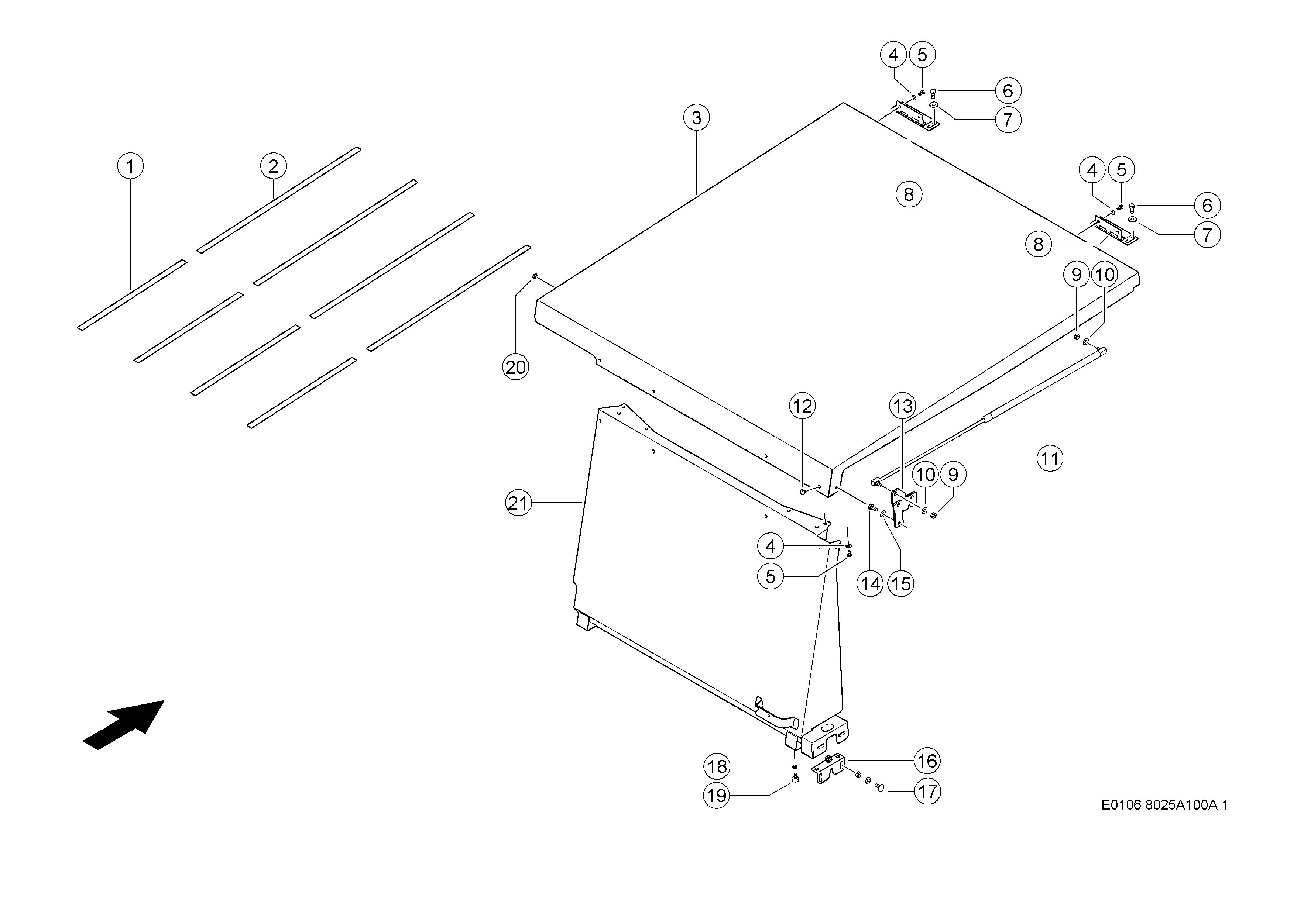 E0106 056 313e49 100 BONNET d1