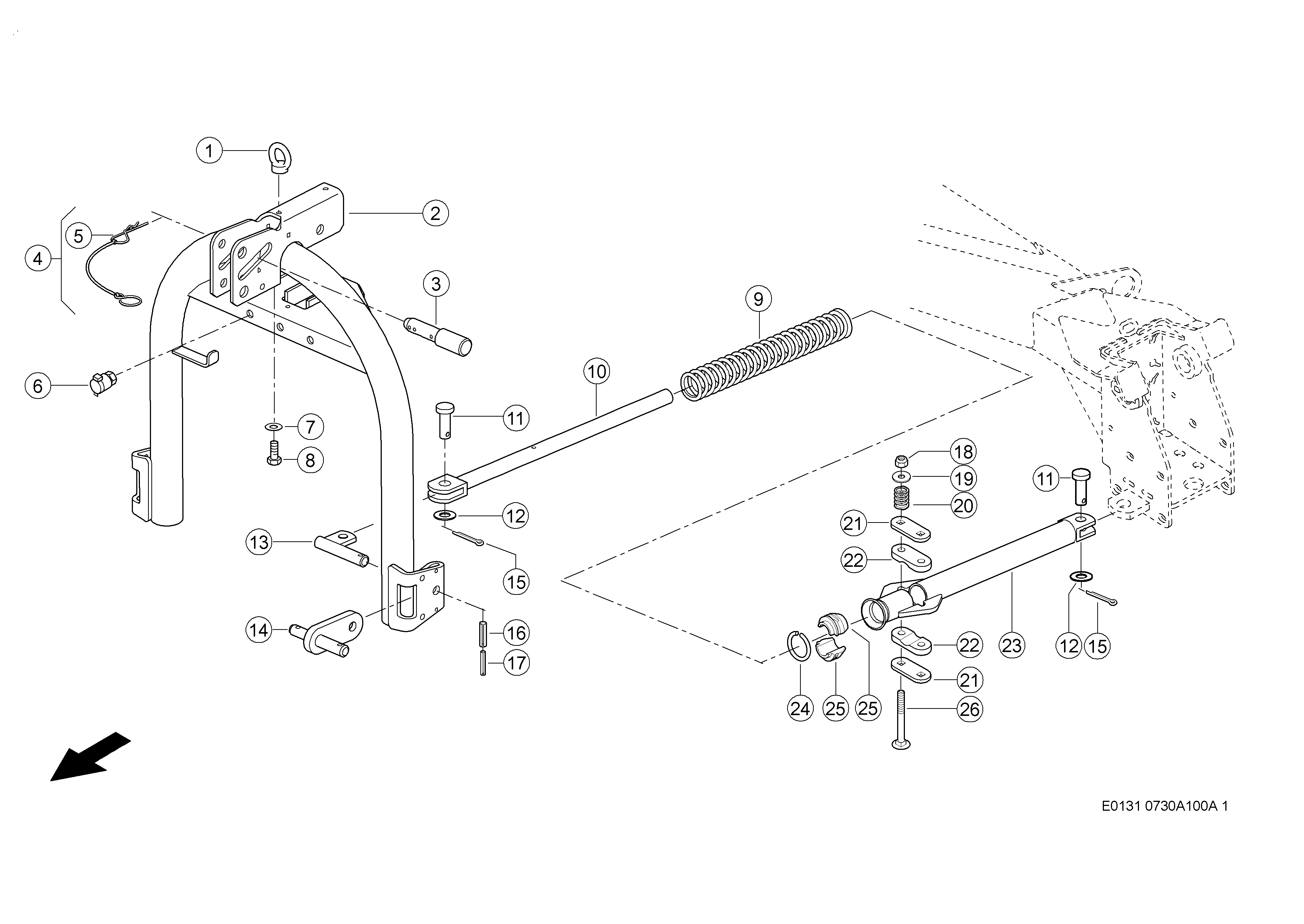 E0131 008 9461f6 100 HEADSTOCK d1