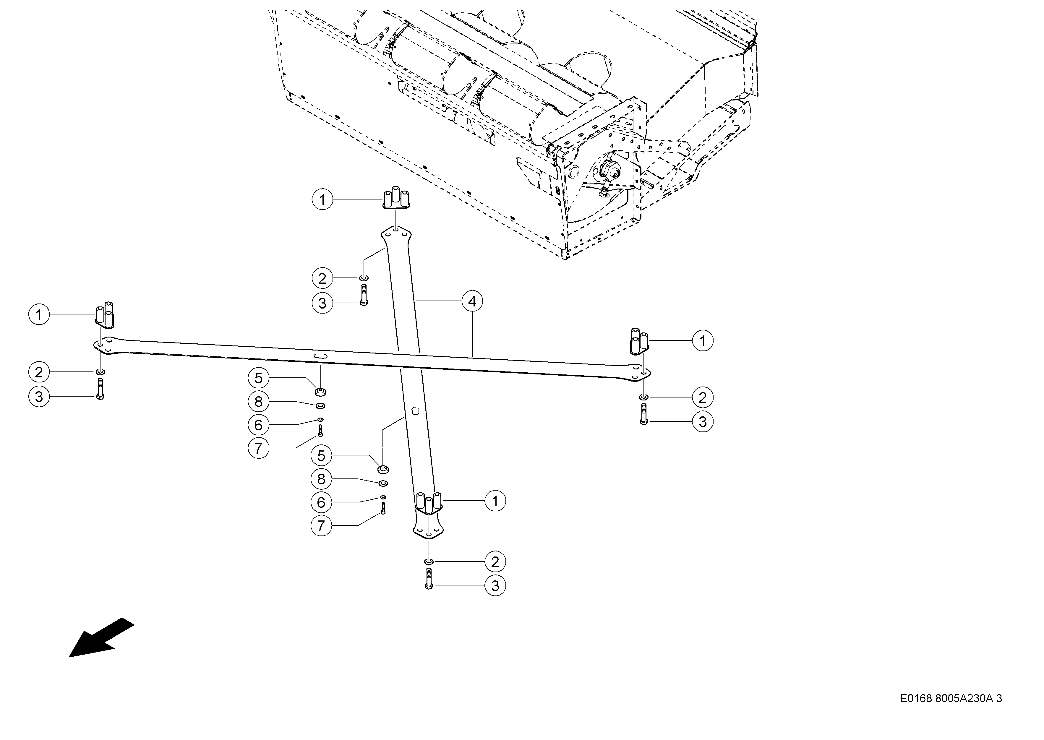 E0168 001 238933 230 DIAGONAL BRACES d3