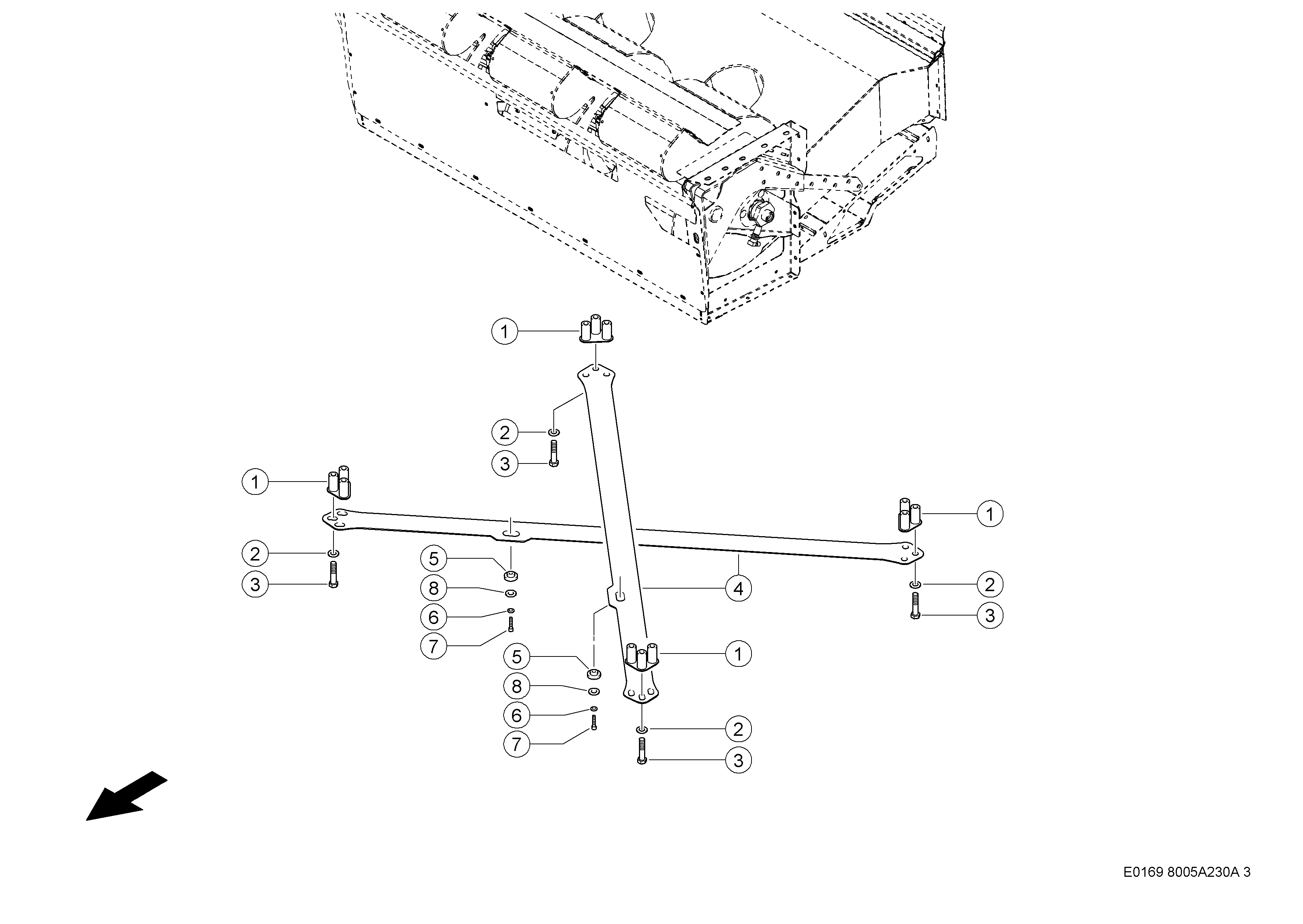 E0169 001 a1b075 230 DIAGONAL BRACES d3