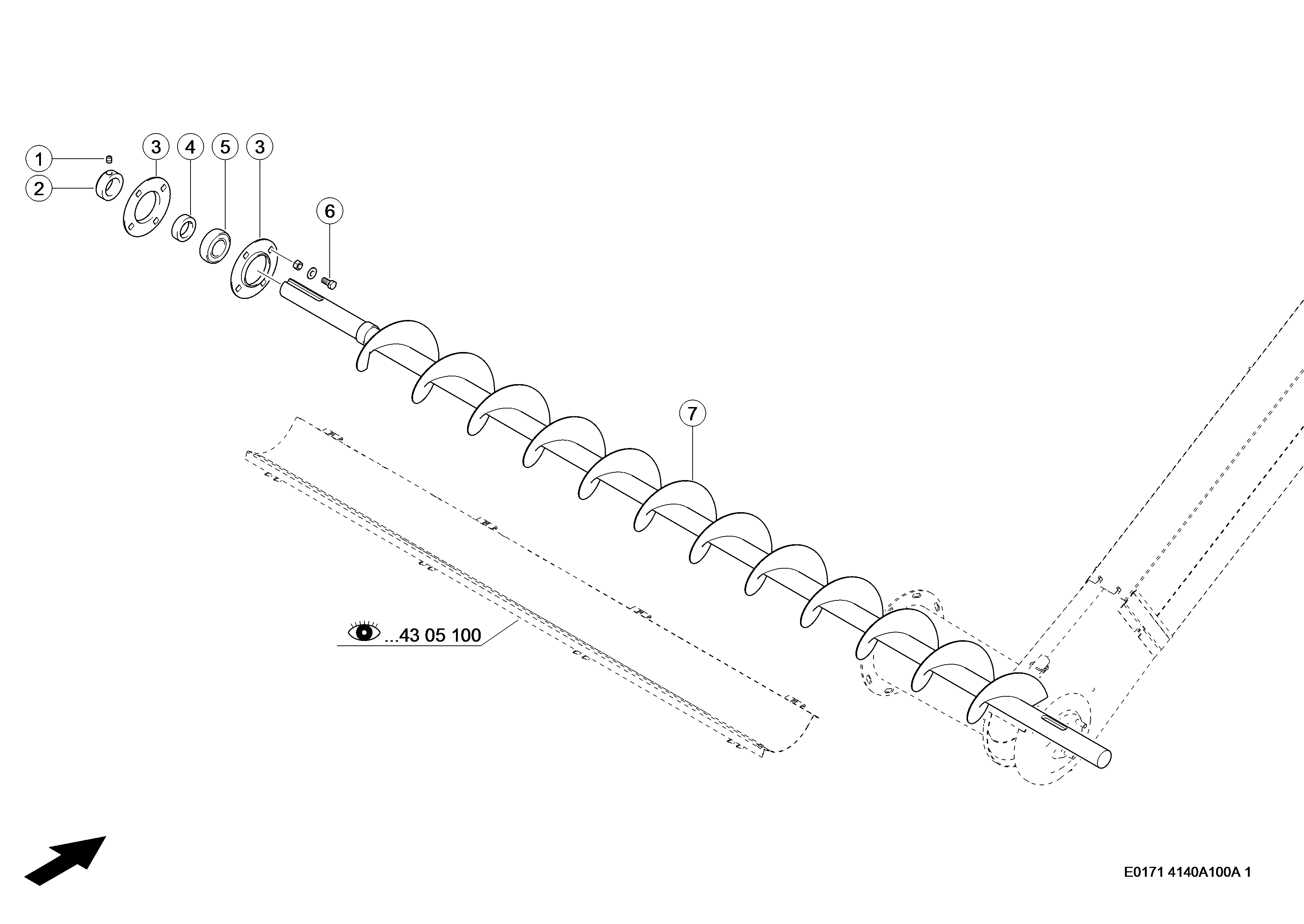 E0171 055 d3d81c 100 RETURNS AUGER d1