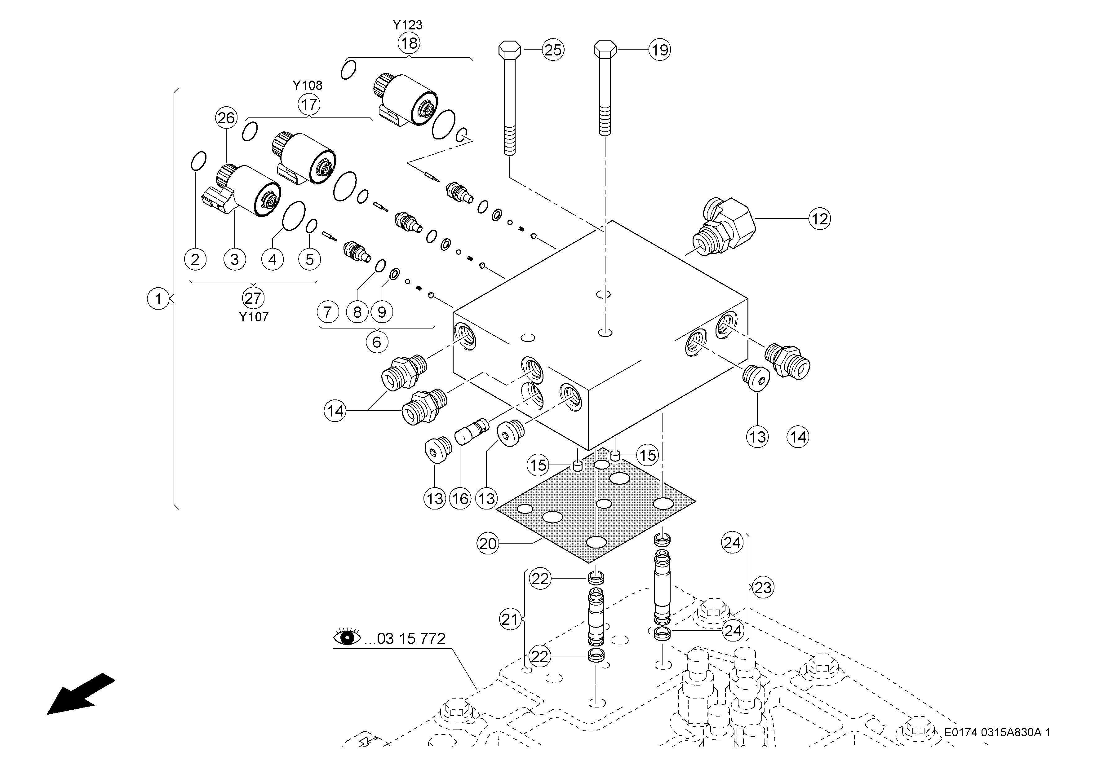 E0174 043 c28866 830 SOLENOID VALVE FOR EHS GEARBOX d1