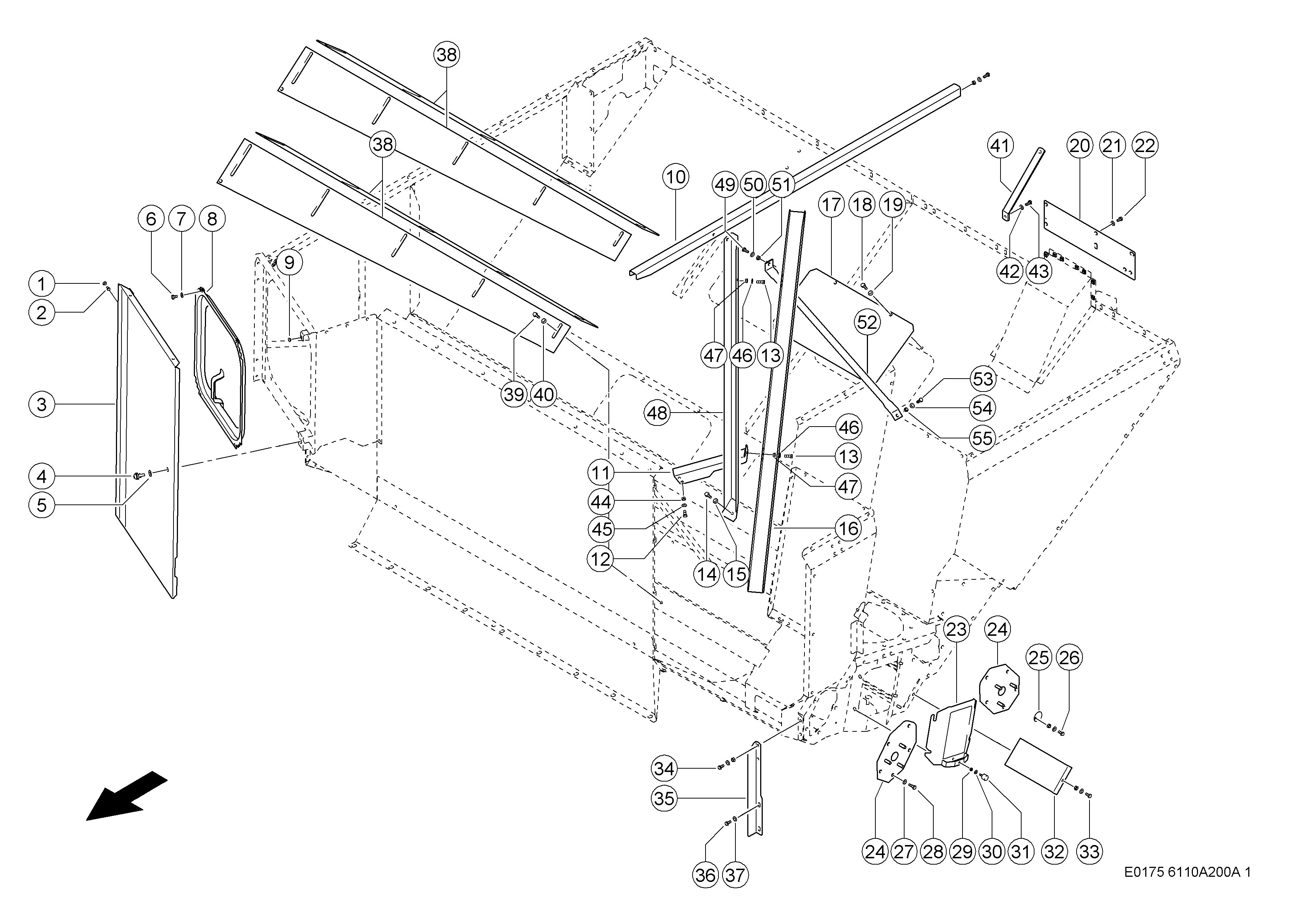 E0175 003 f00175 300 GRAIN TANK EXTENSION d1