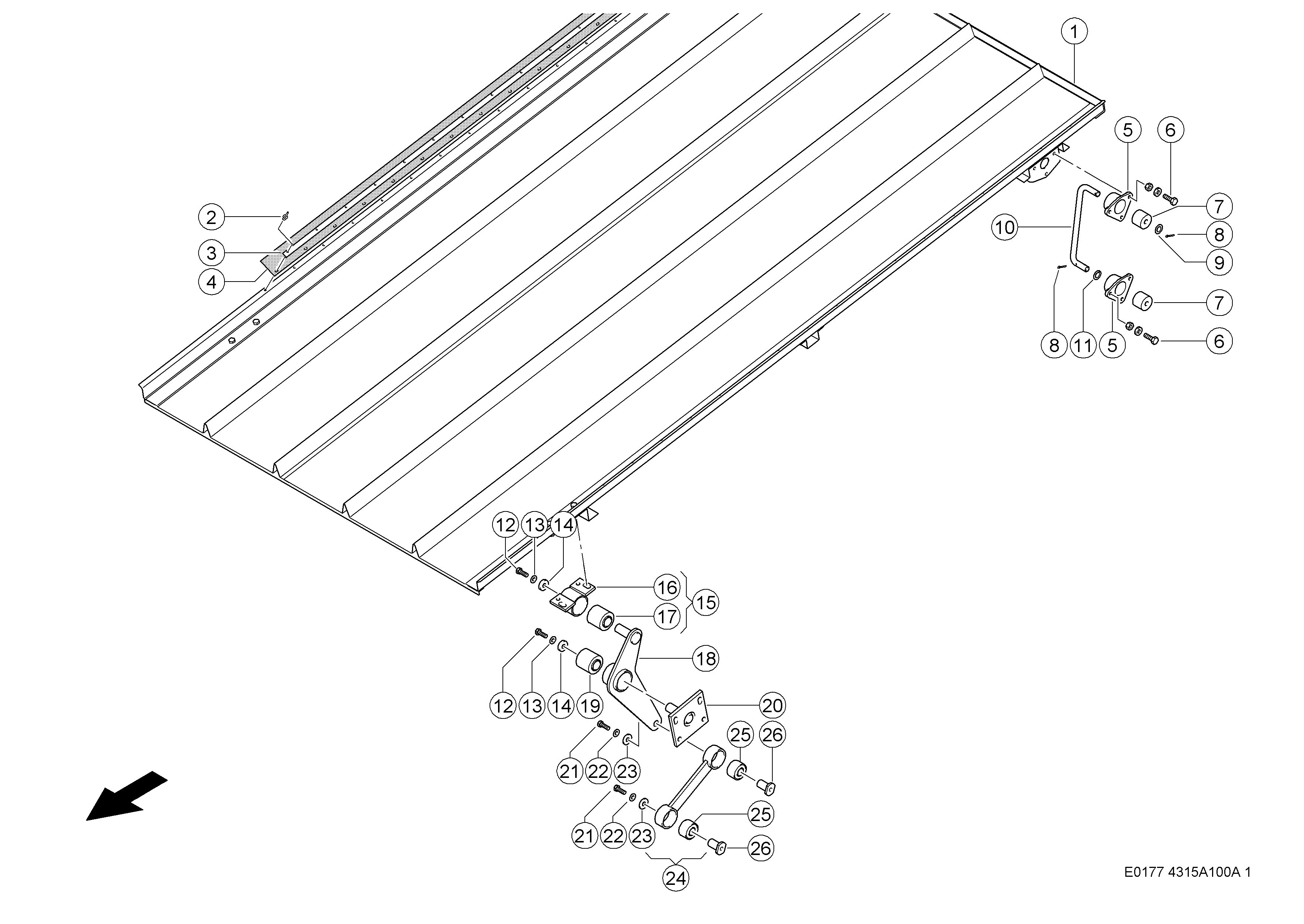 E0177 006 330fe4 100 RETURN PAN d1