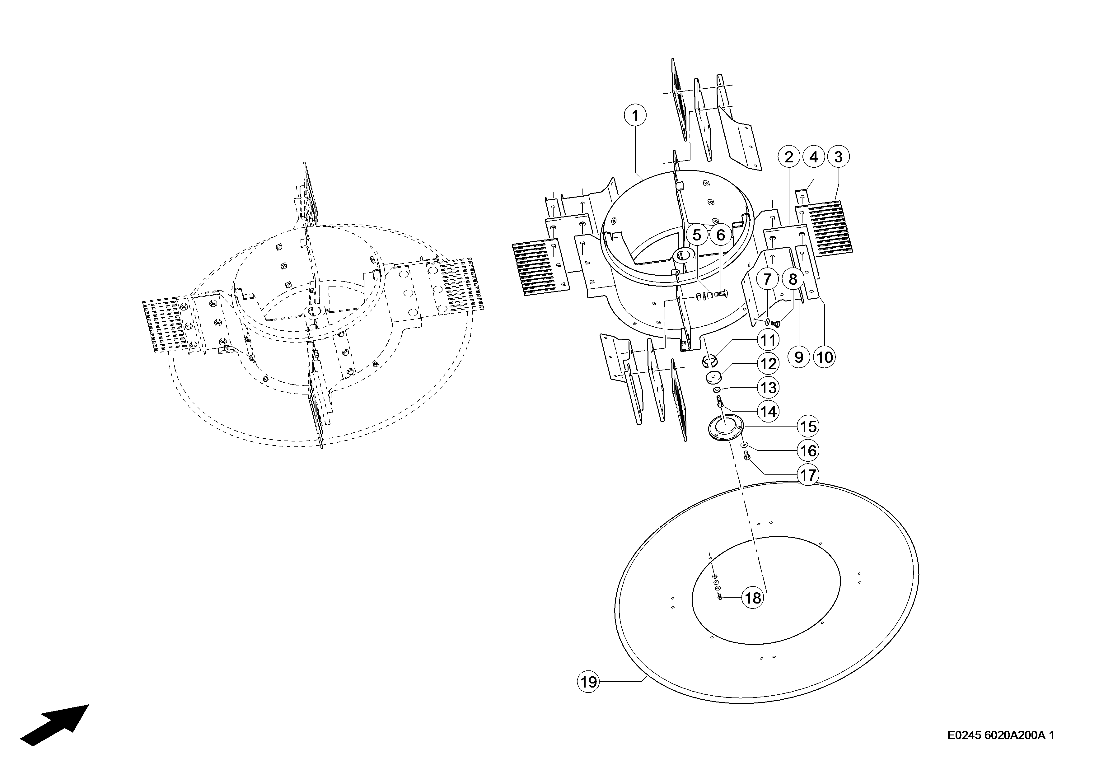 E0245 060 95790d 200 ROTOR d1