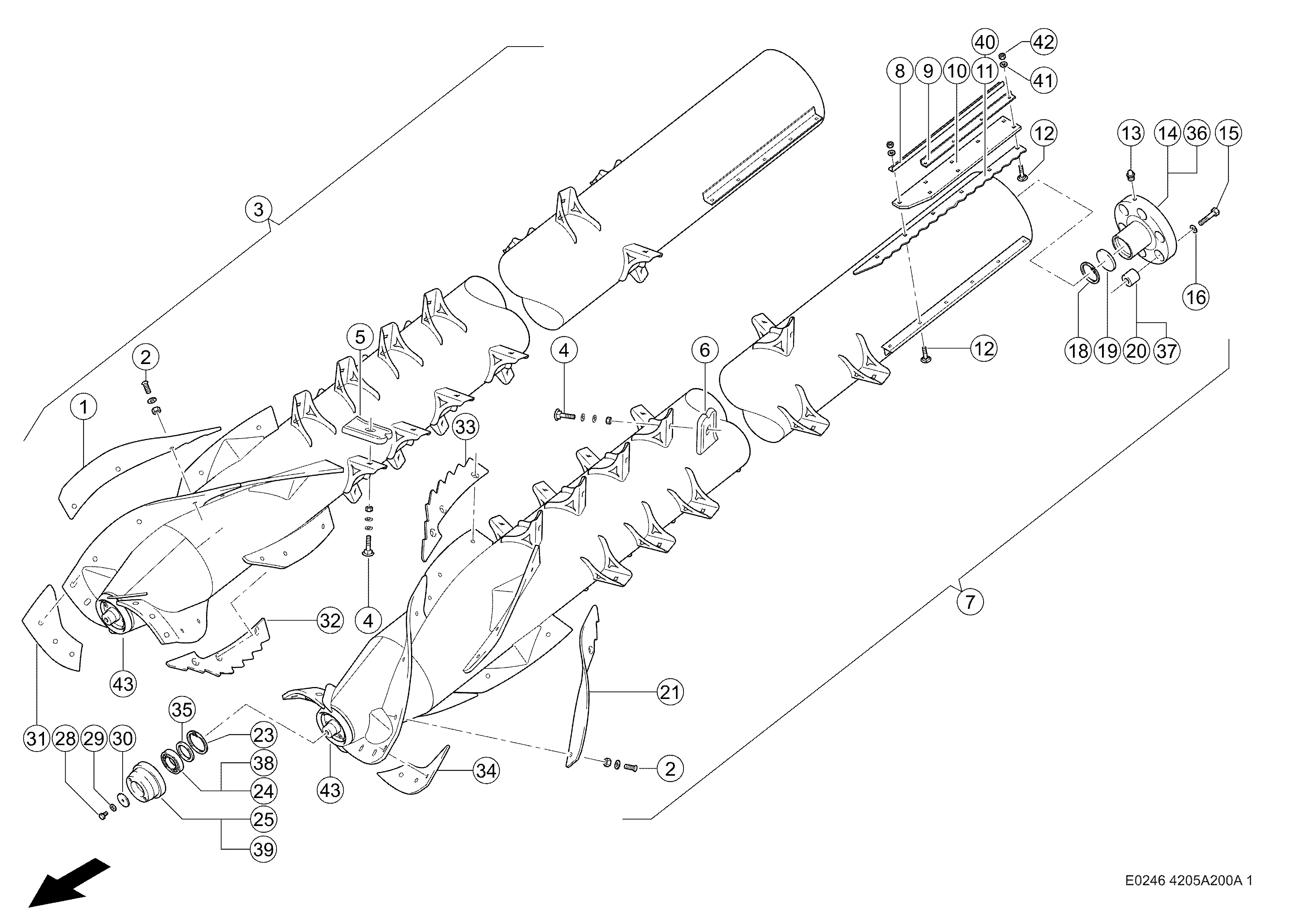 E0246 007 2d2b1d 200 ROTOR d1