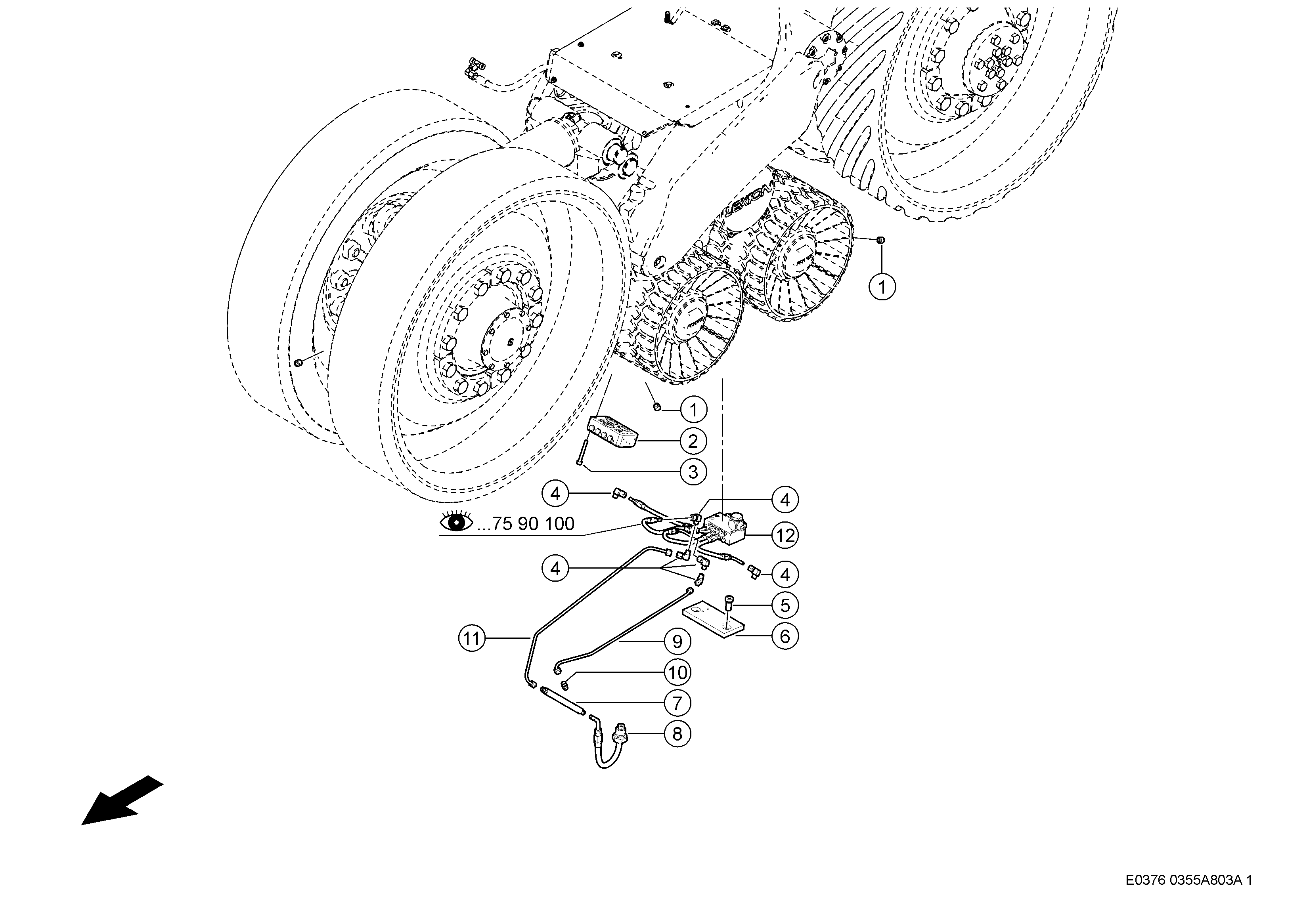 E0376 044 8eafb0 803 LUBRICATION LINES d1