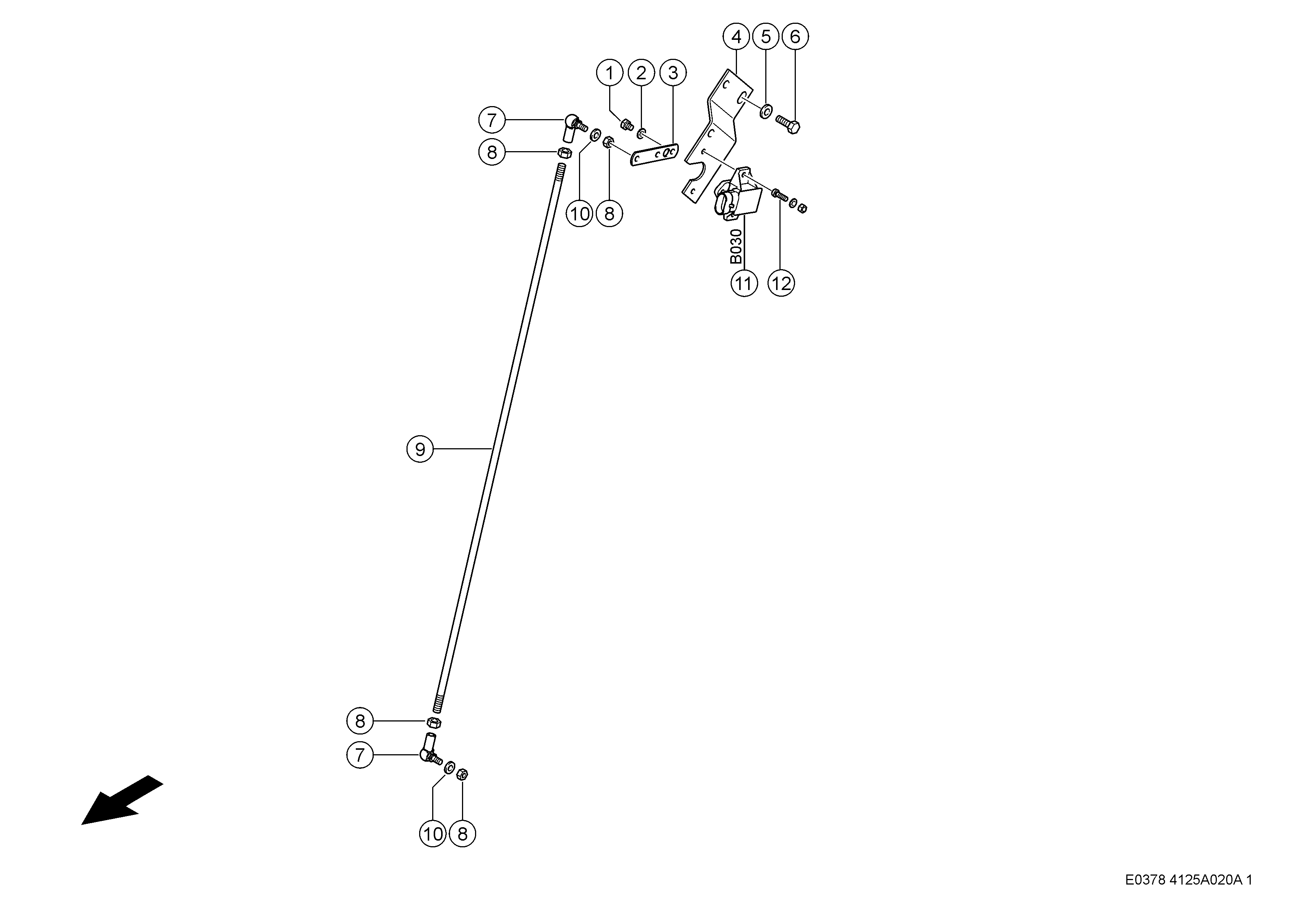 E0378 040 c6e2d7 100 THRESHING CONCAVE d1