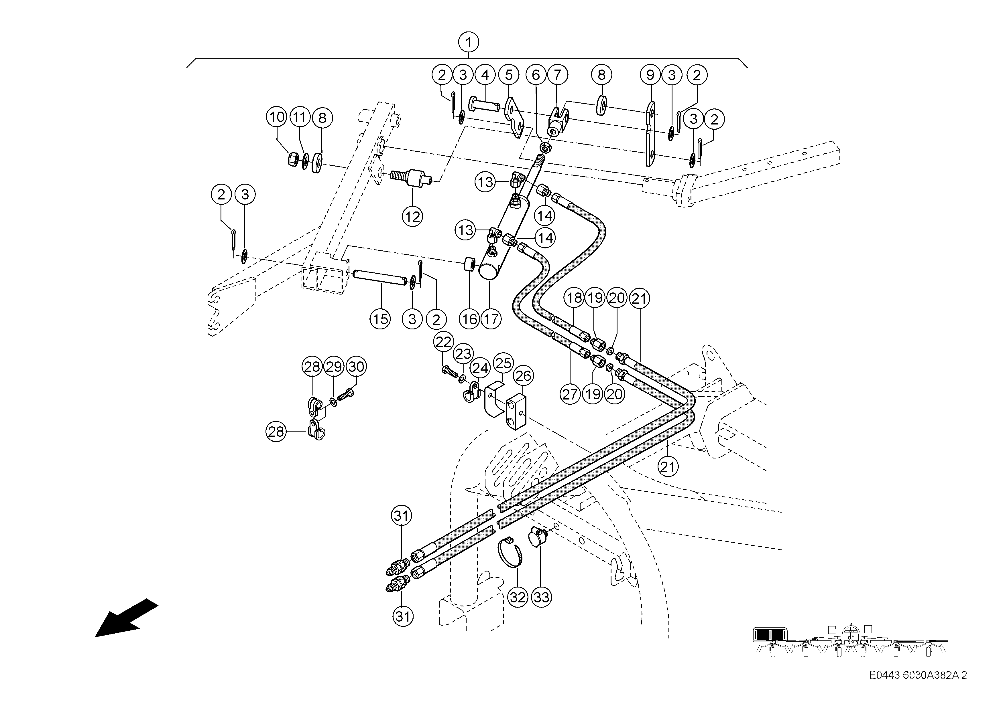E0443 015 803080 382 HYDRAULIC LIMITING CANVAS d2