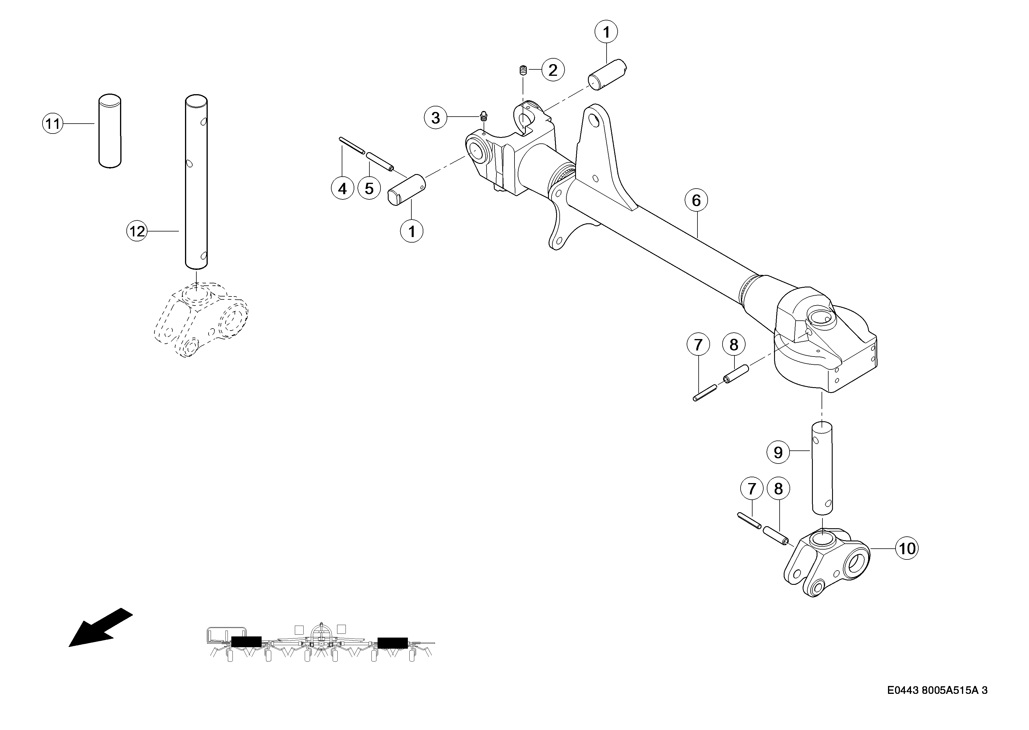 E0443 018 1e9880 515 OUTER FRAME d3