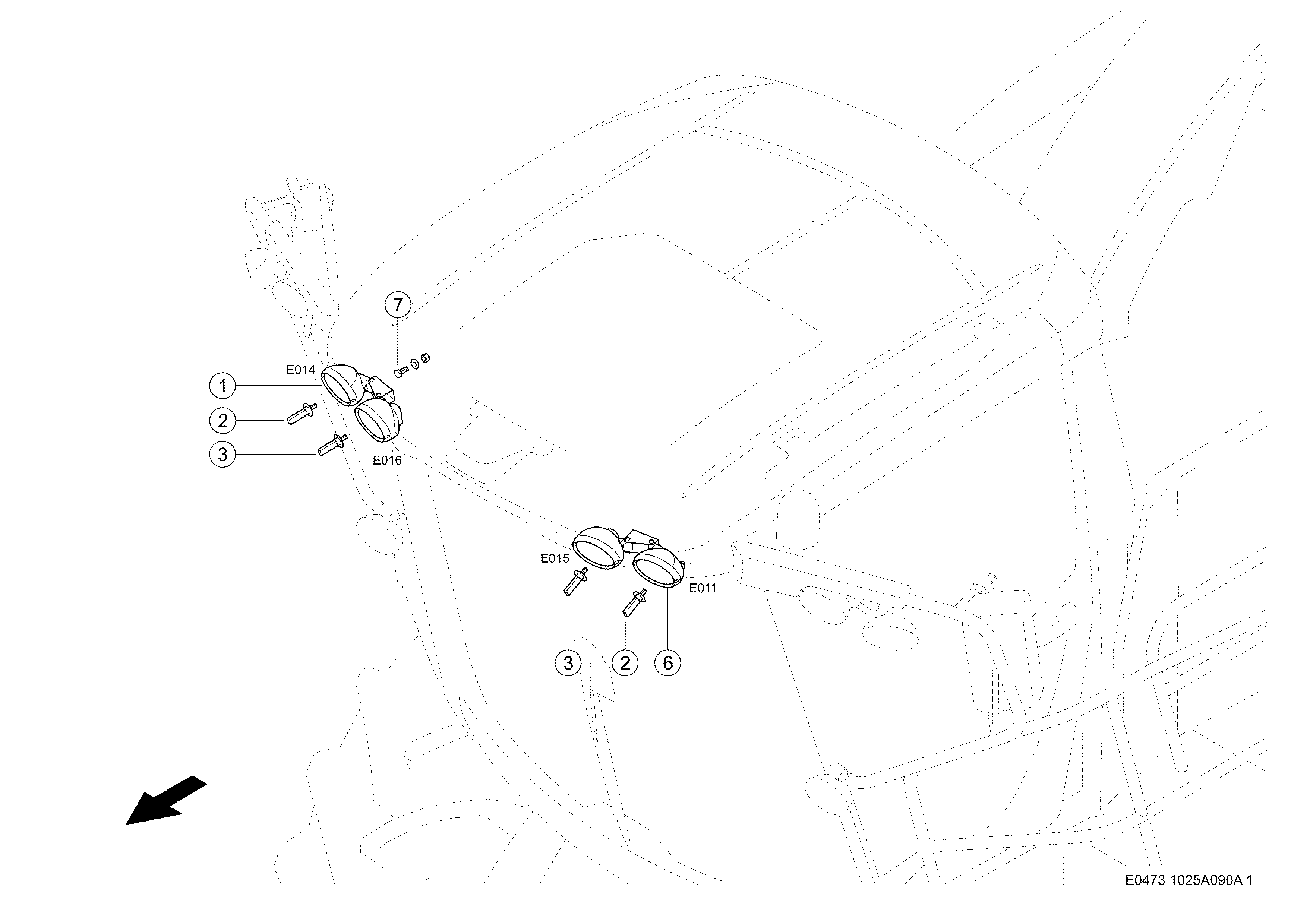 E0473 023 1d9536 090 WORK LIGHTS d1