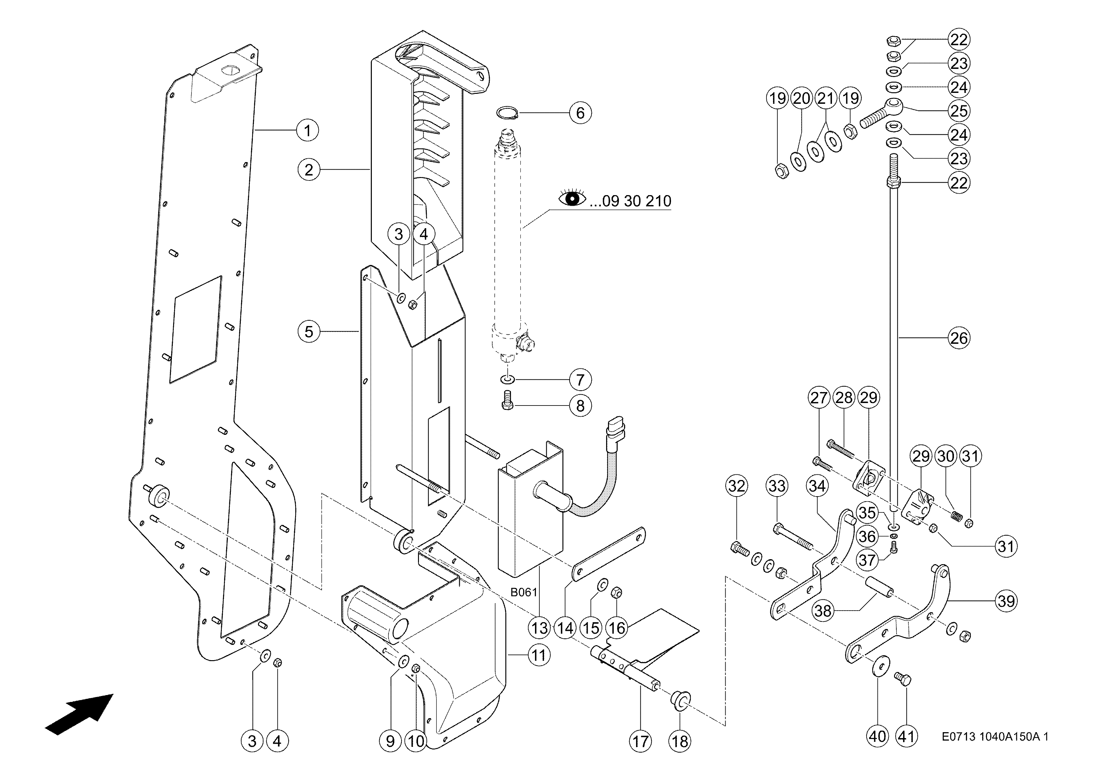 E0713 018 b15b81 35 OPERATION MULTIFUNCTION CONTROL LEVER d1