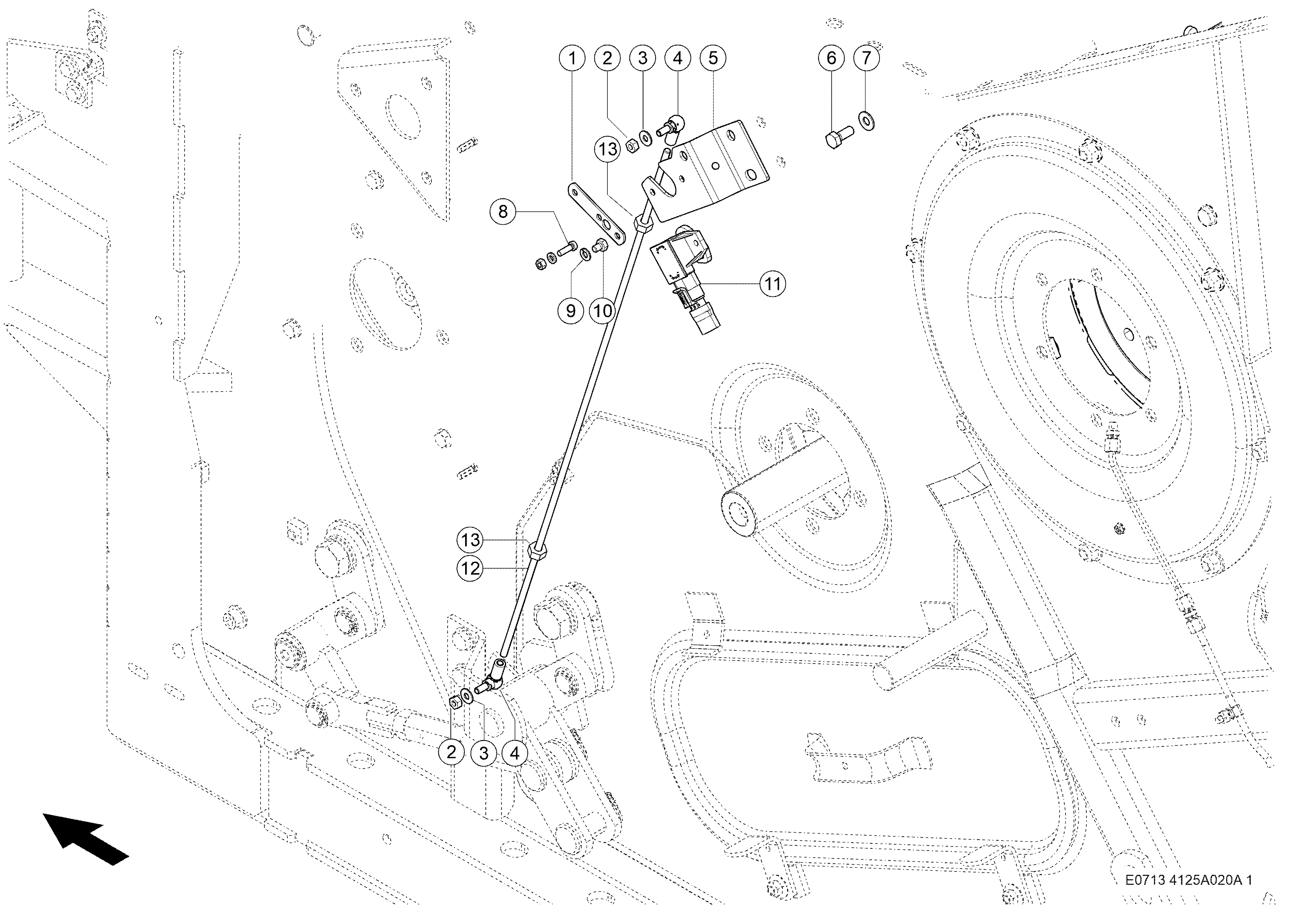 E0713 037 37906d 100 THRESHING CONCAVE d1