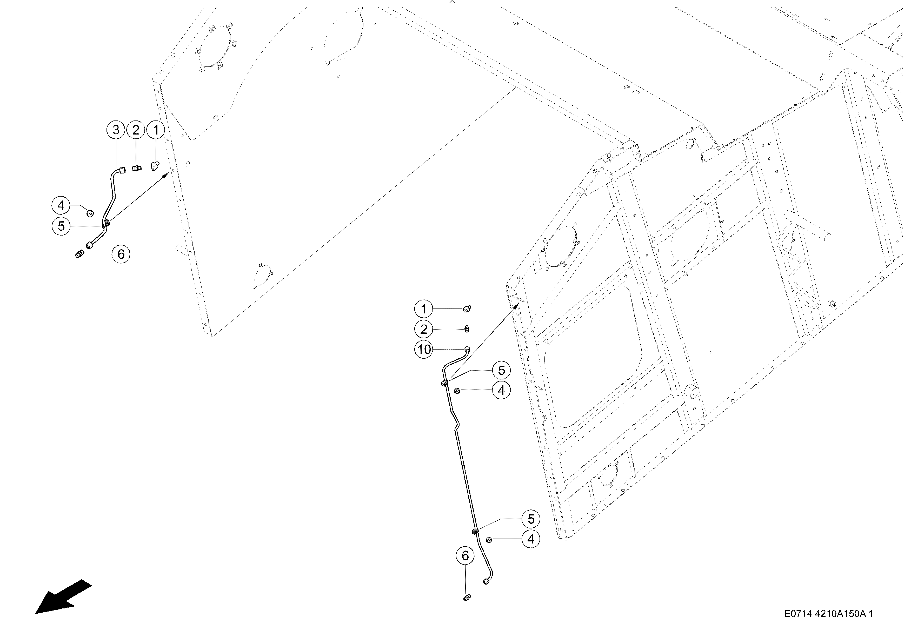 E0714 004 54b766 150 LUBRICATION LINES d1