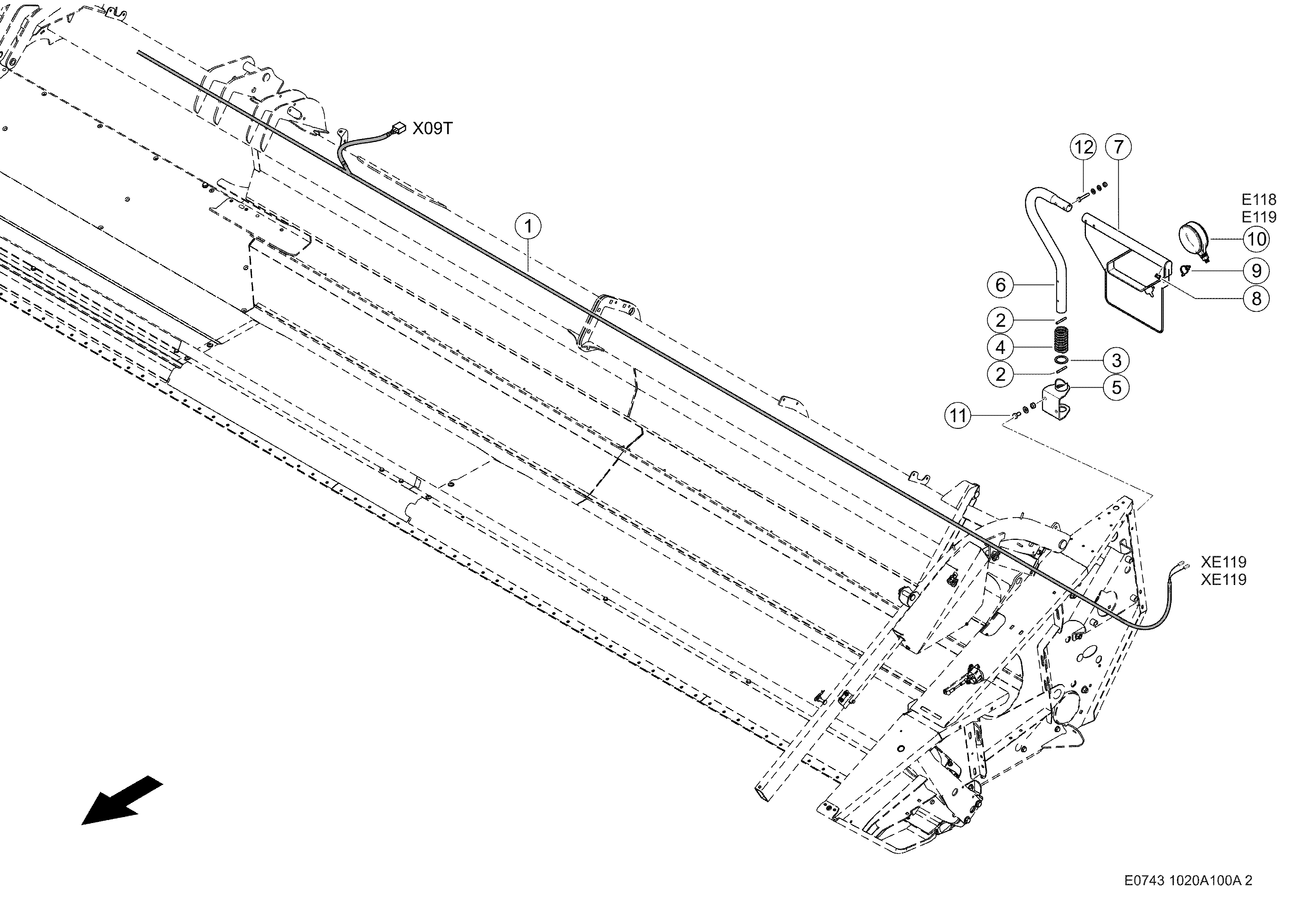 E0743 011 0e5638 35 OPERATION MULTIFUNCTION CONTROL LEVER d1