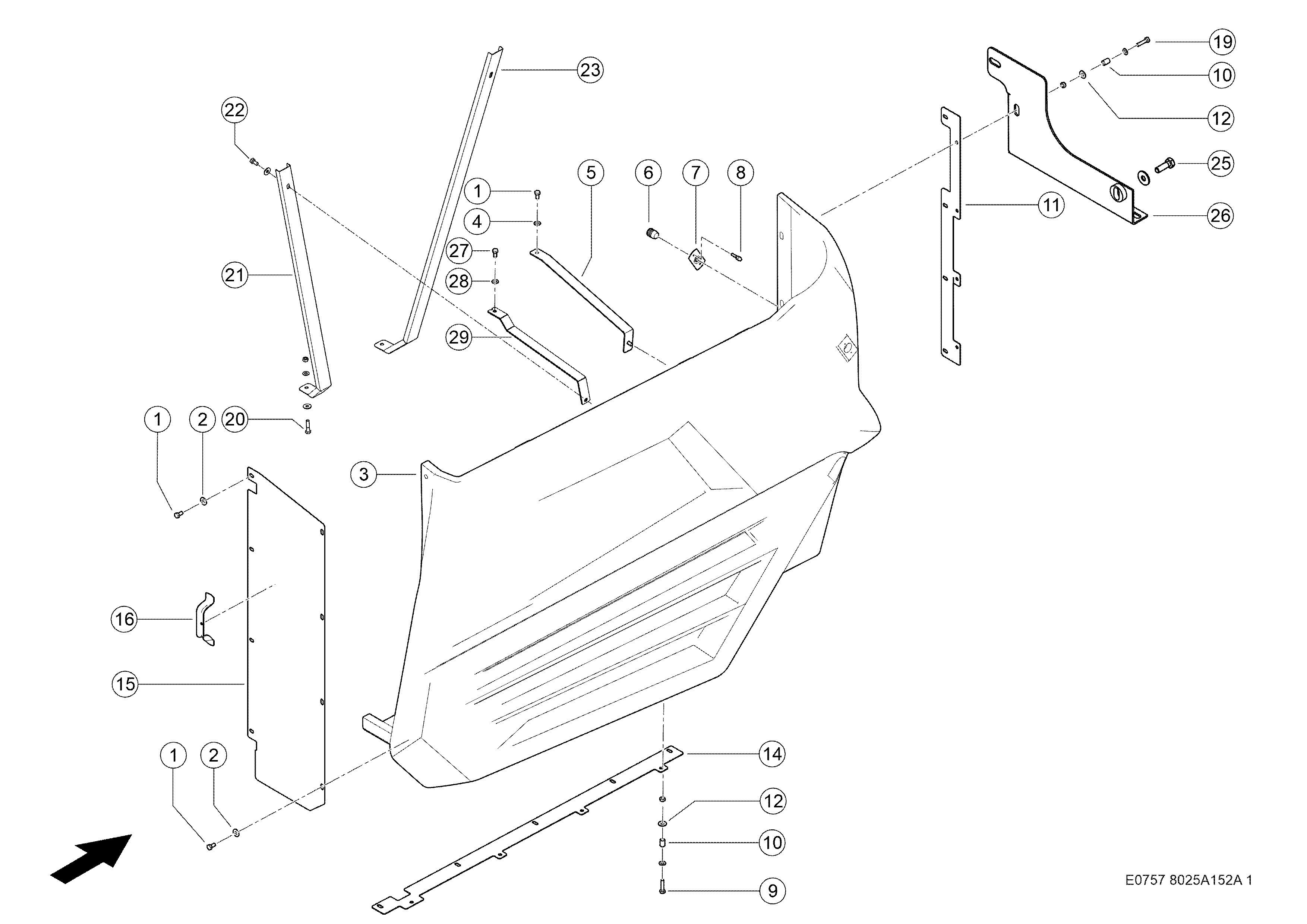 E0757 037 7aaf50 152 RH PANELLINGS d1