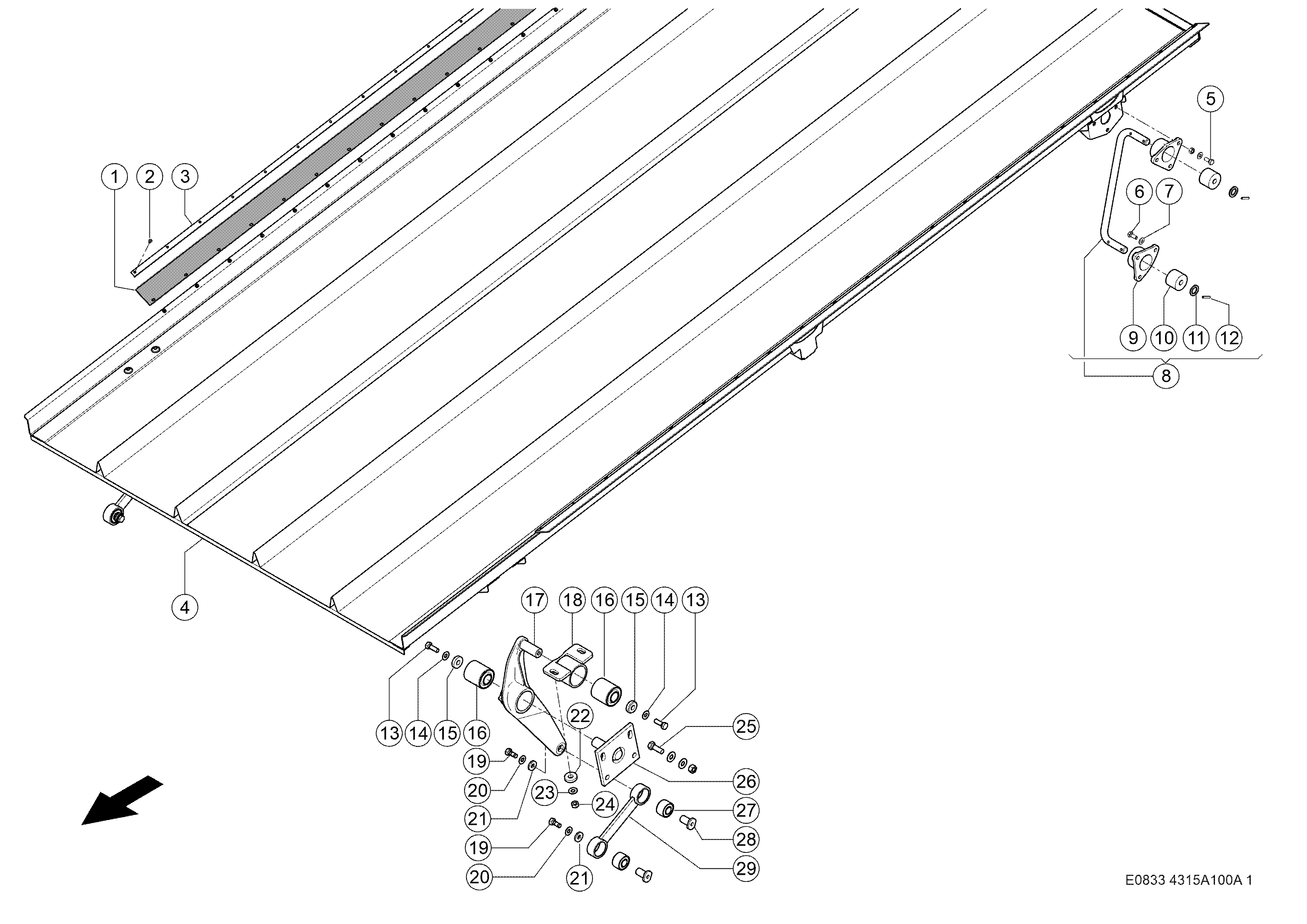 E0833 014 3110c7 100 RETURN PAN d1