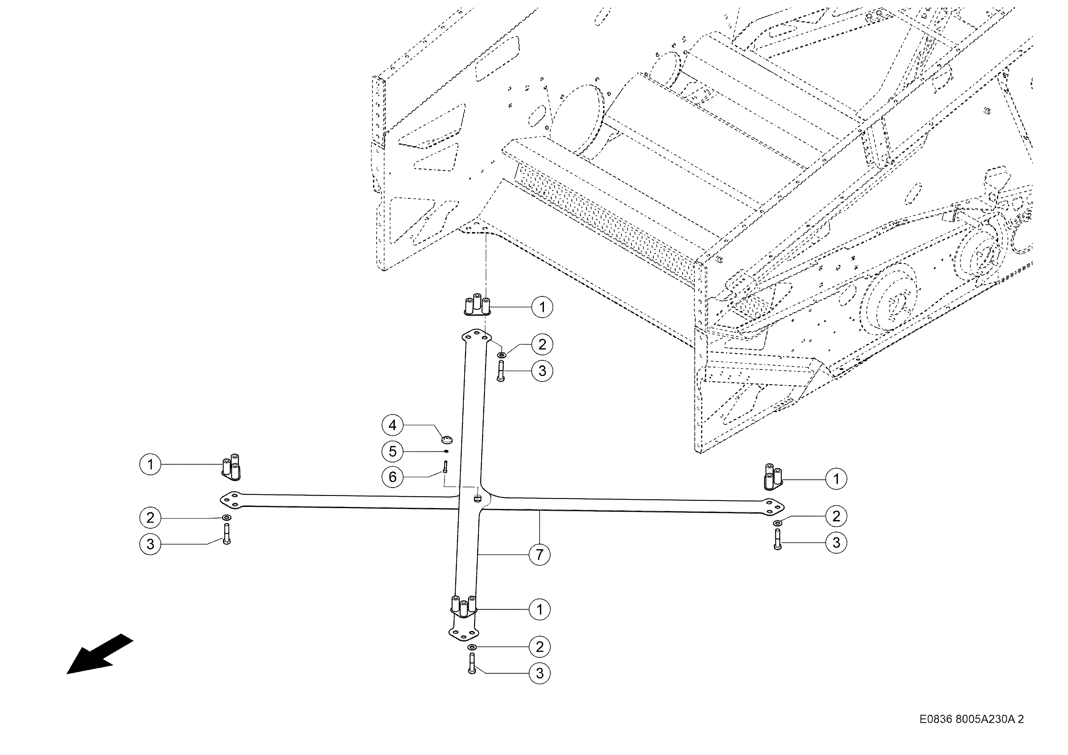 E0836 043 b35f53 230 DIAGONAL BRACES d2