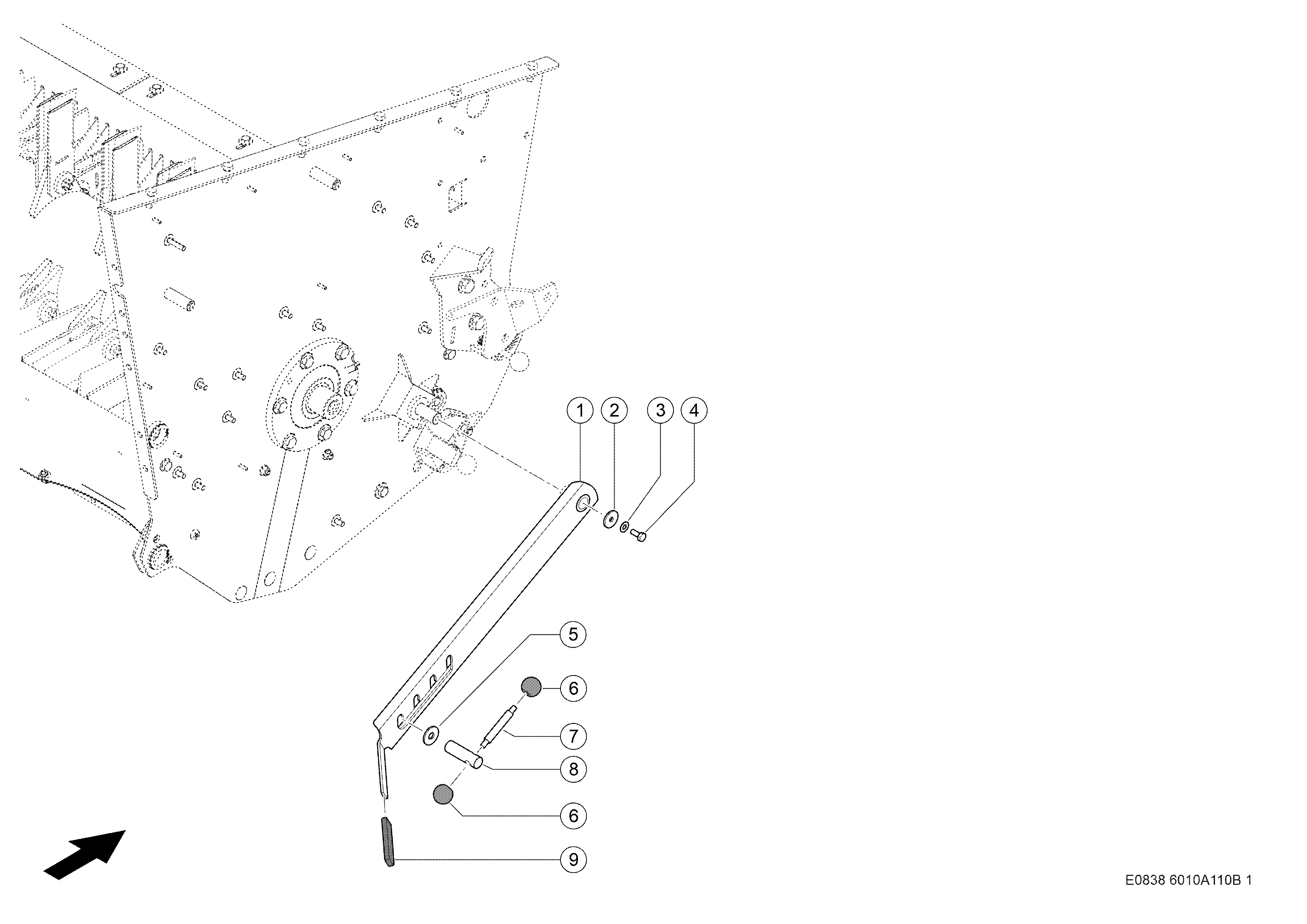 E0838 029 dcd1e3 110 PIVOT DEVICE d2