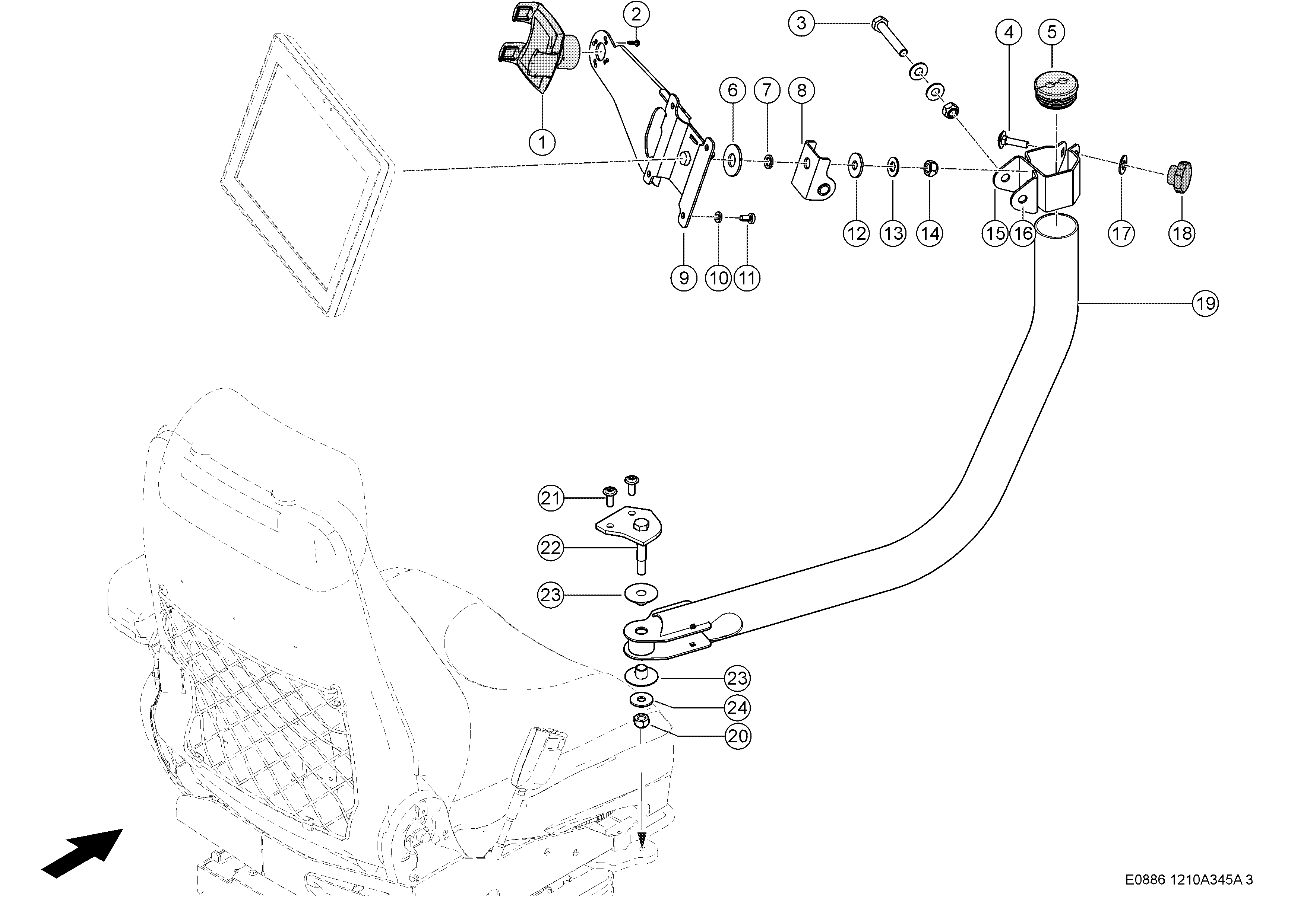 E0886 011 ad7333 345 OPERATING CONSOLE d3