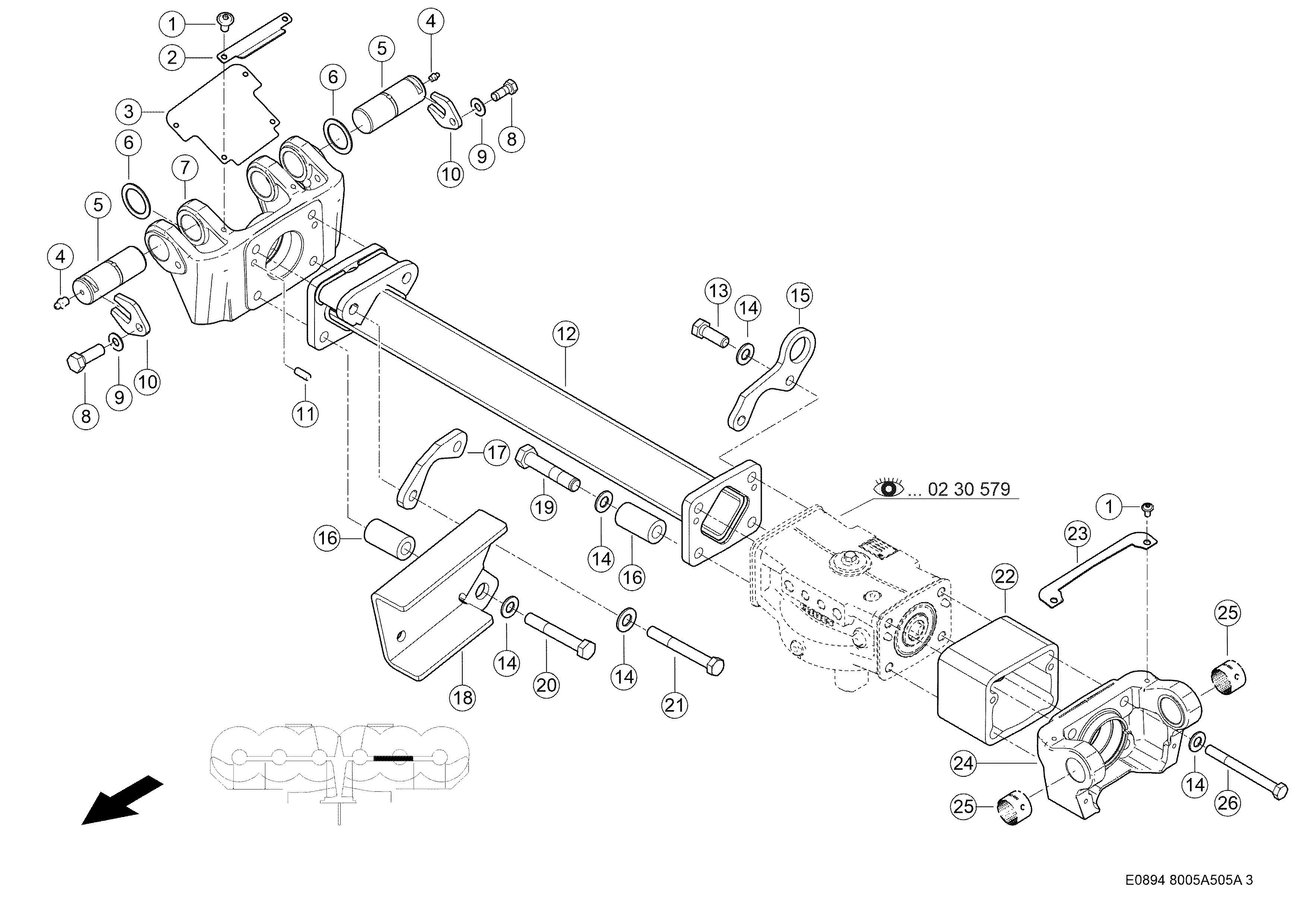 E0894 022 4a2a26 505 SIDE FRAME 1 d3