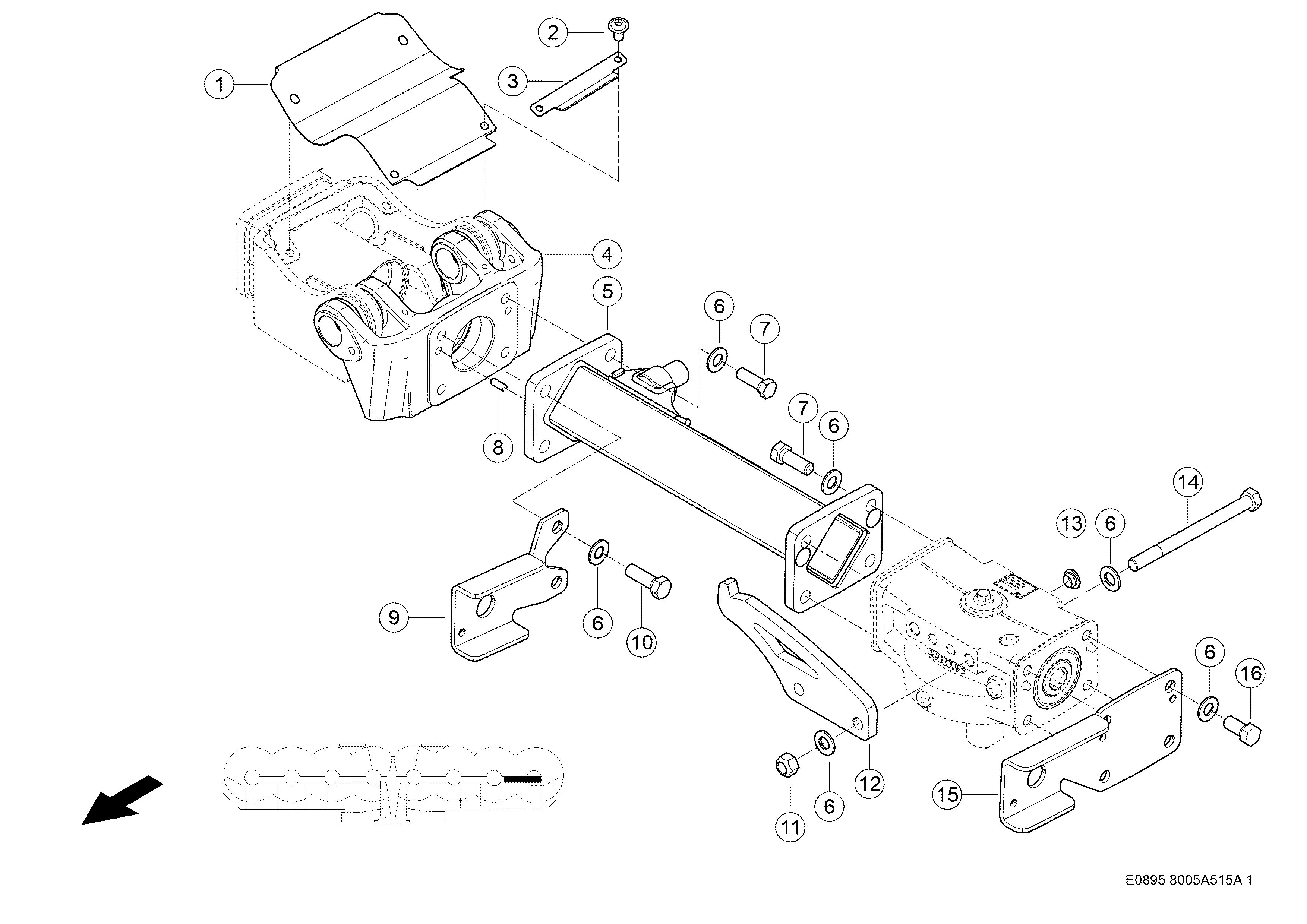 E0895 030 daa3f8 515 OUTER FRAME d2