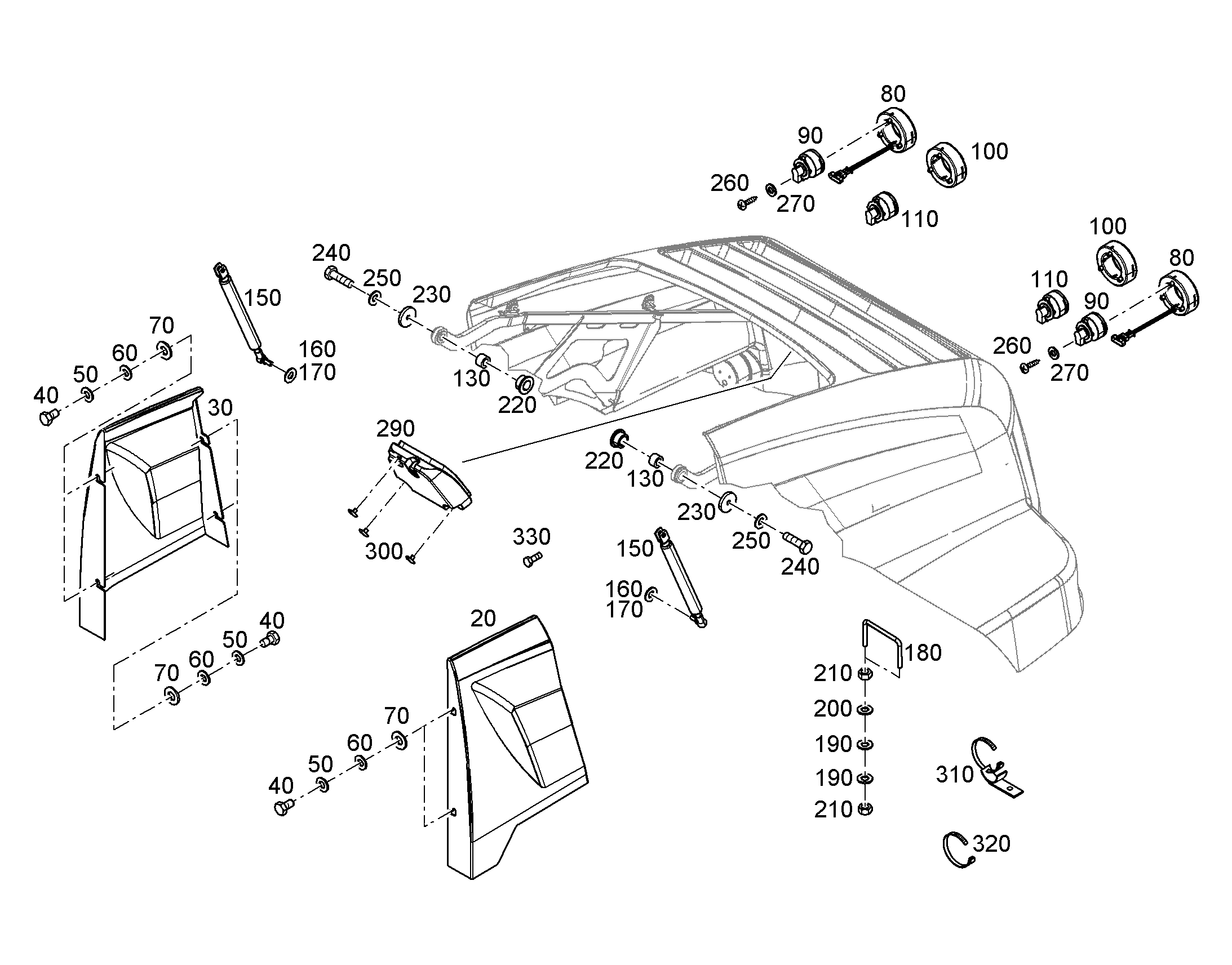 LH007 007 262565 100 BONNET d1