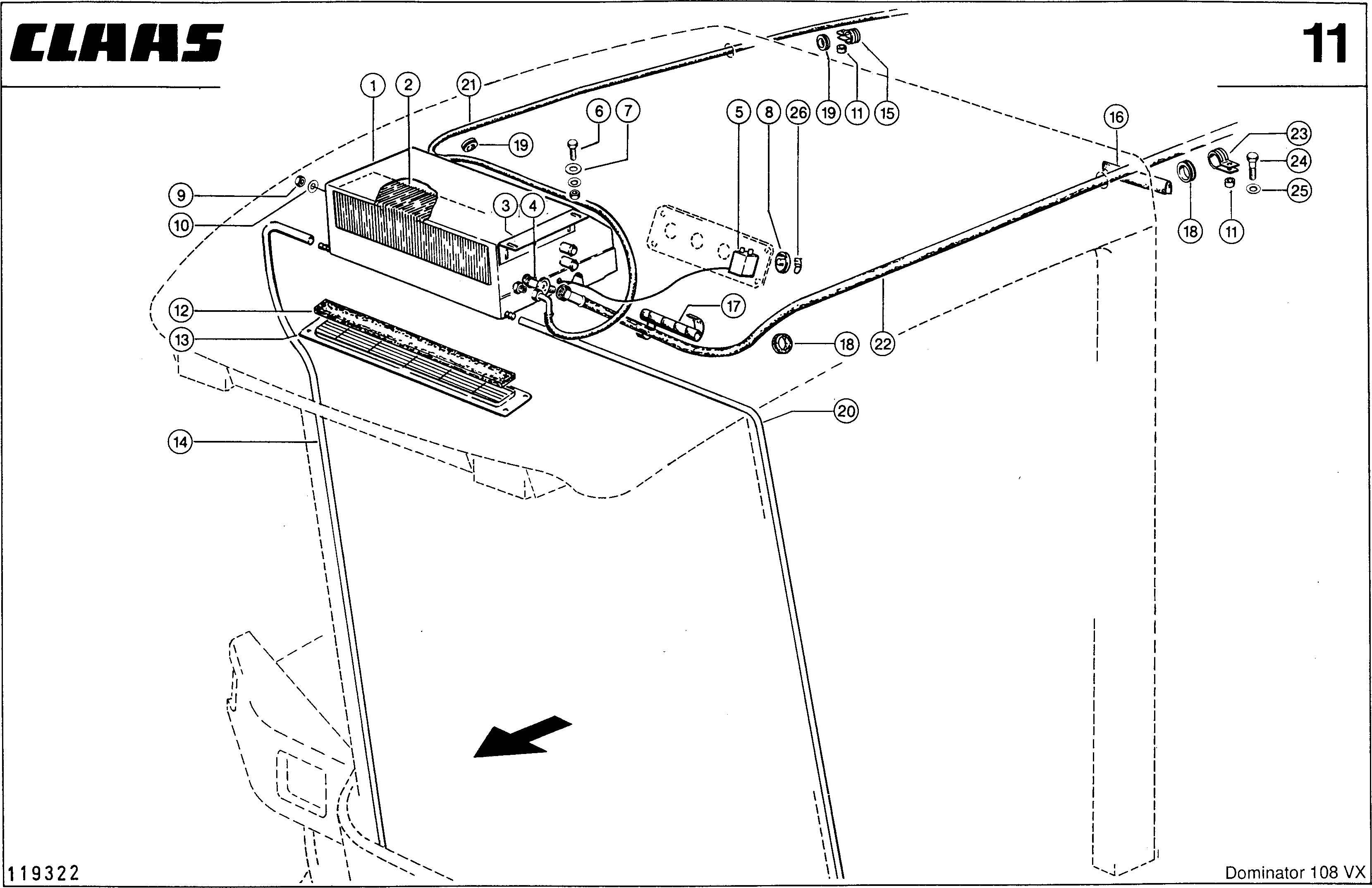 Z094A 010 2460f7 RAILING WITH MIRROR d1