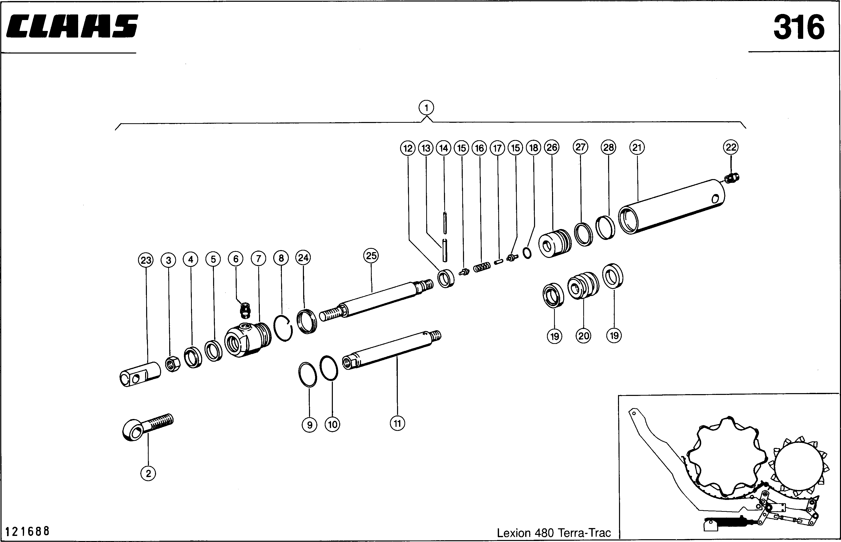 Z4680 025 9b502e AUGER FOR RETURNS ELEVATOR d1