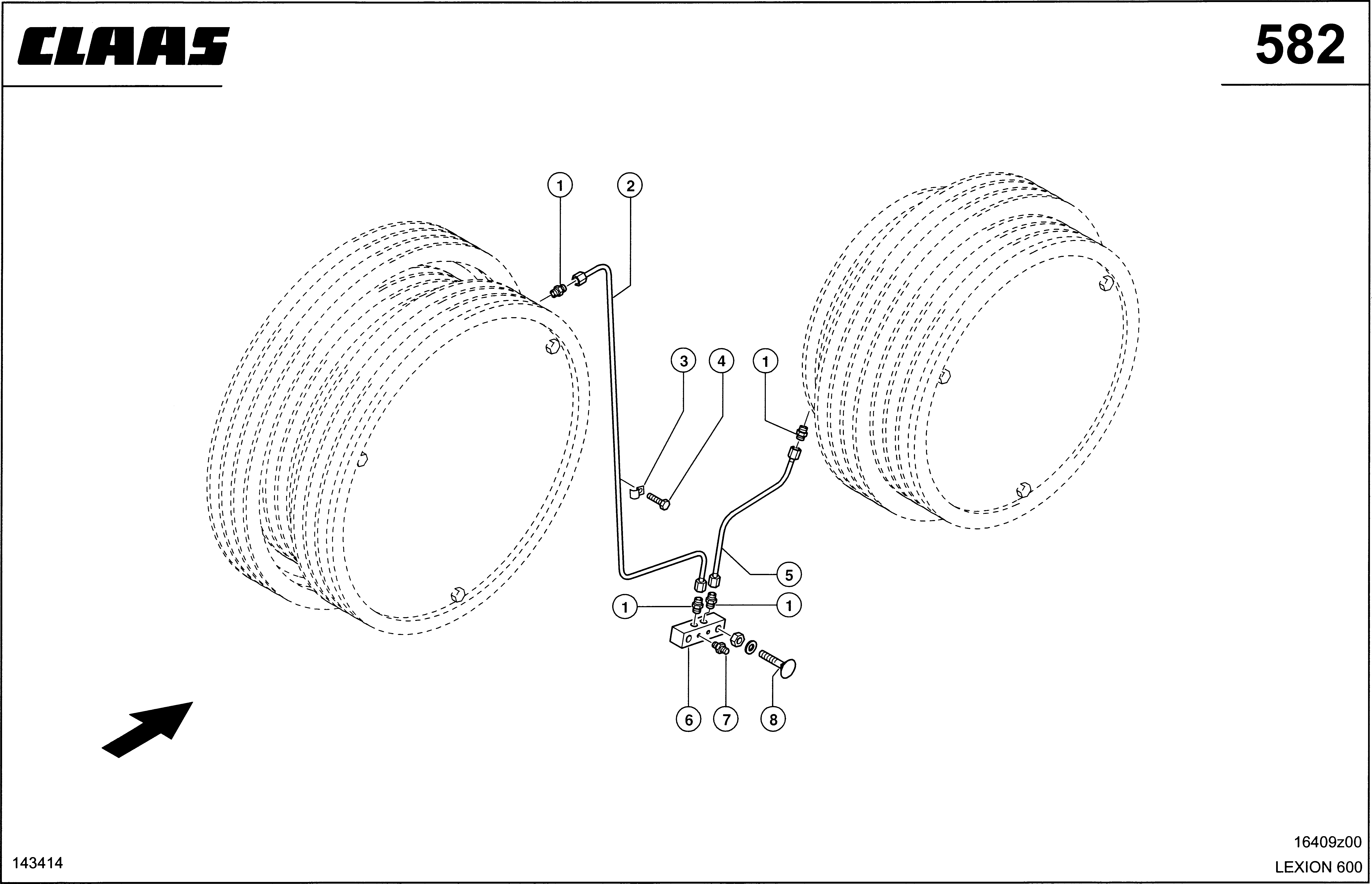 Z5890 025 74c625 HYBRID STEP DRIVE GREASE PIPES d1