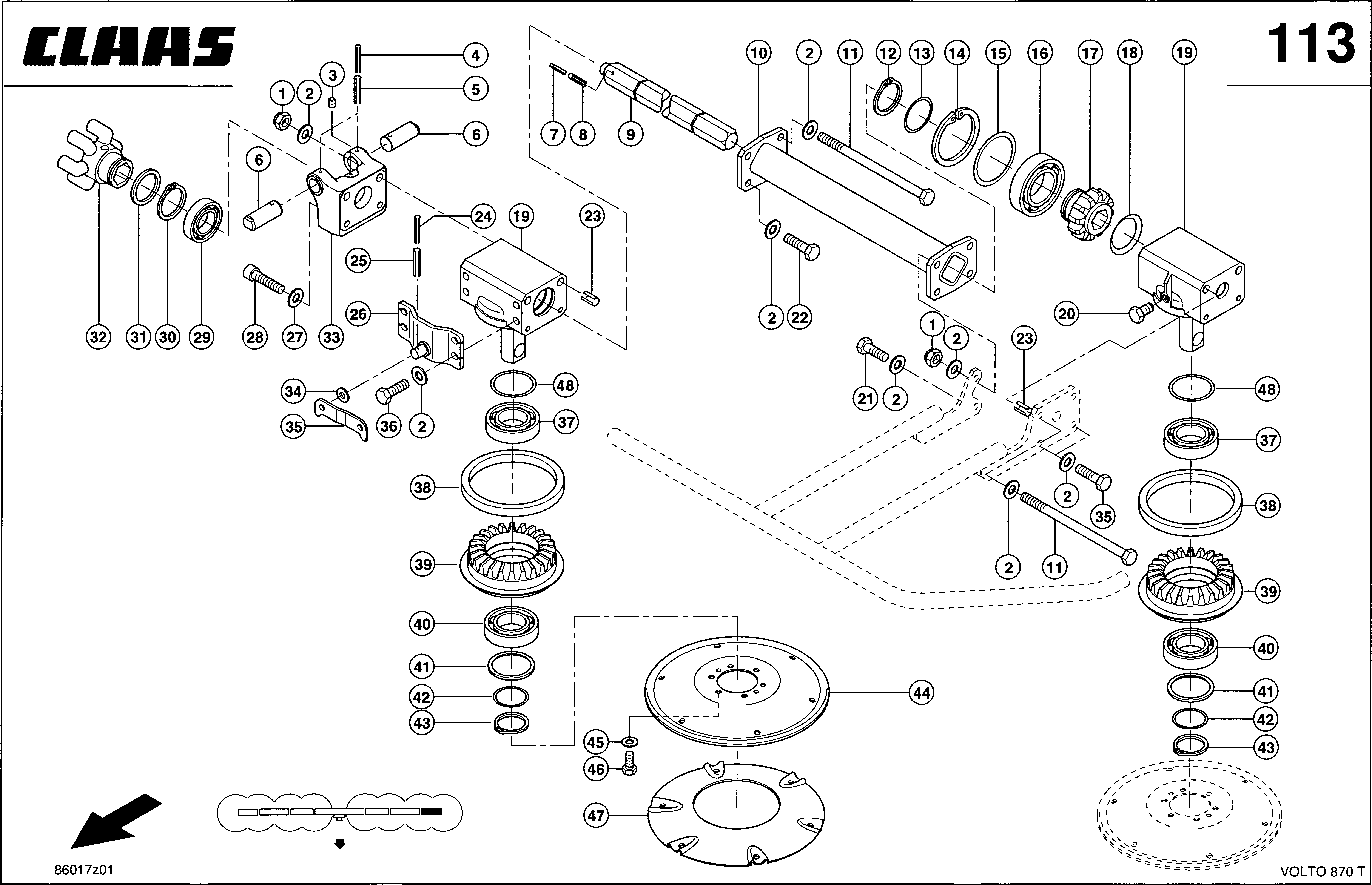 Z629A 033 354a3e OUTER ARM LH d1