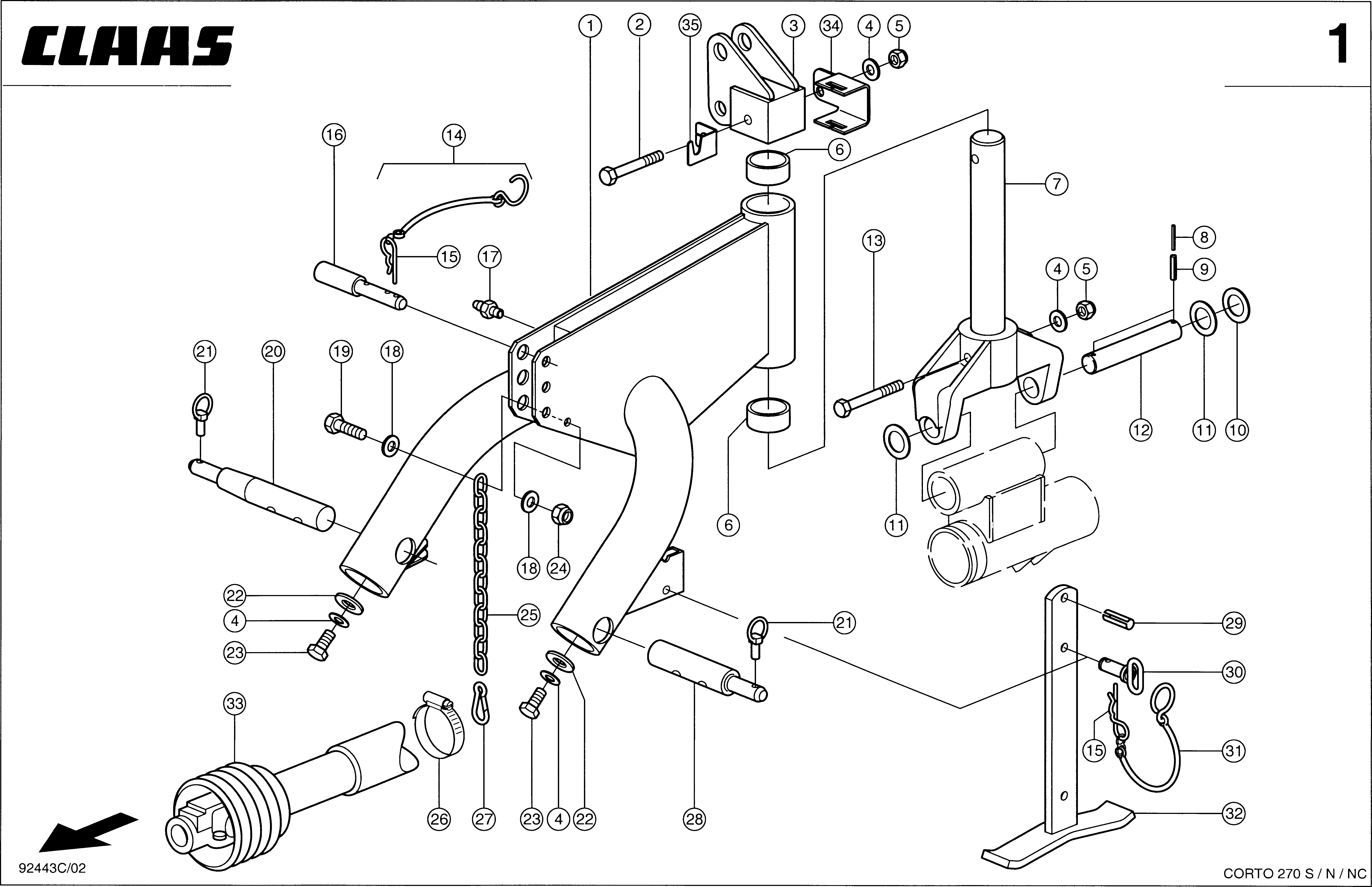 Z6490 001 221688 3 POINT SUPPORT d3