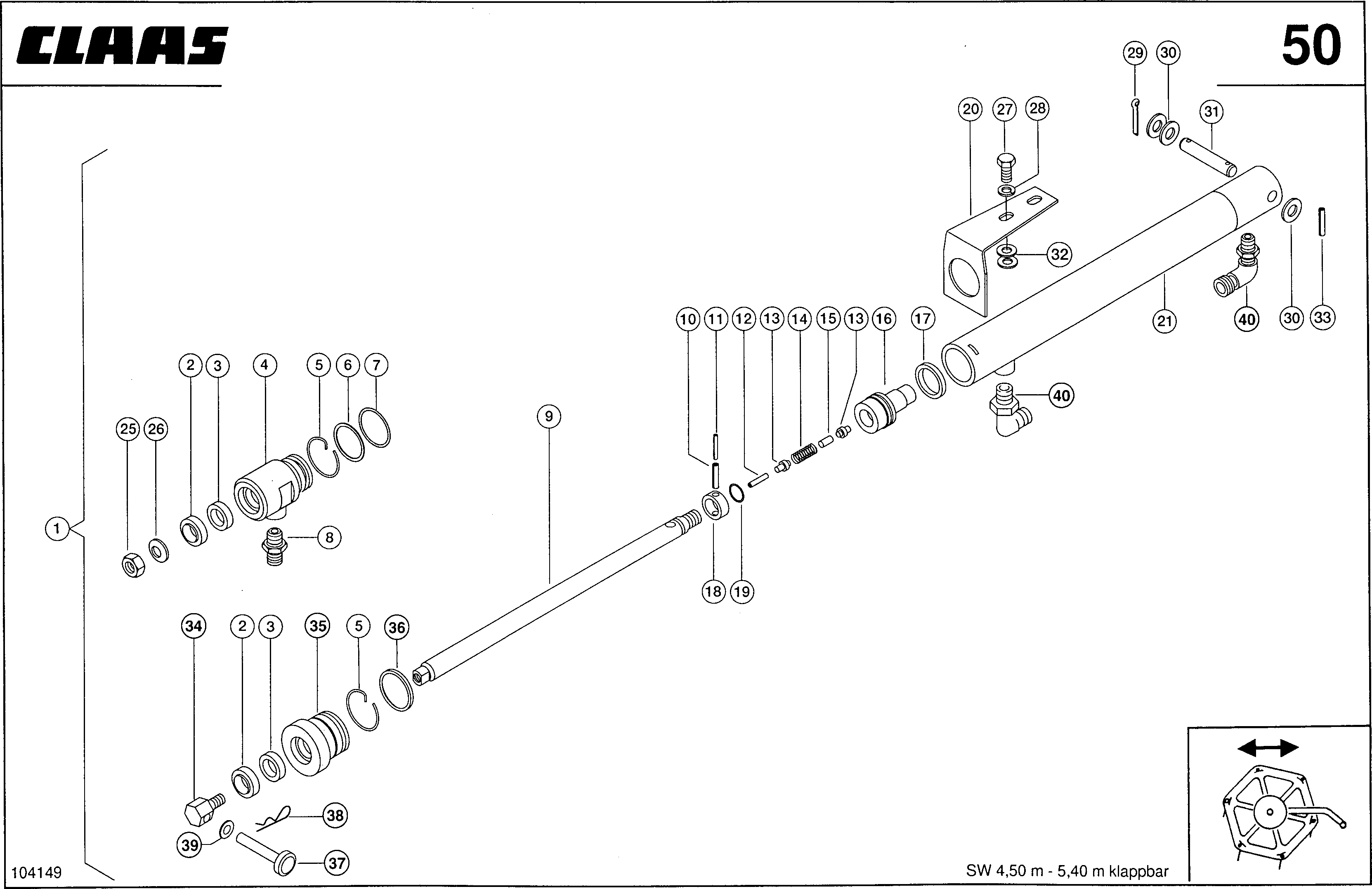 Z7060 027 397939 HYDRAUL LOCKING AND FOLDING d1