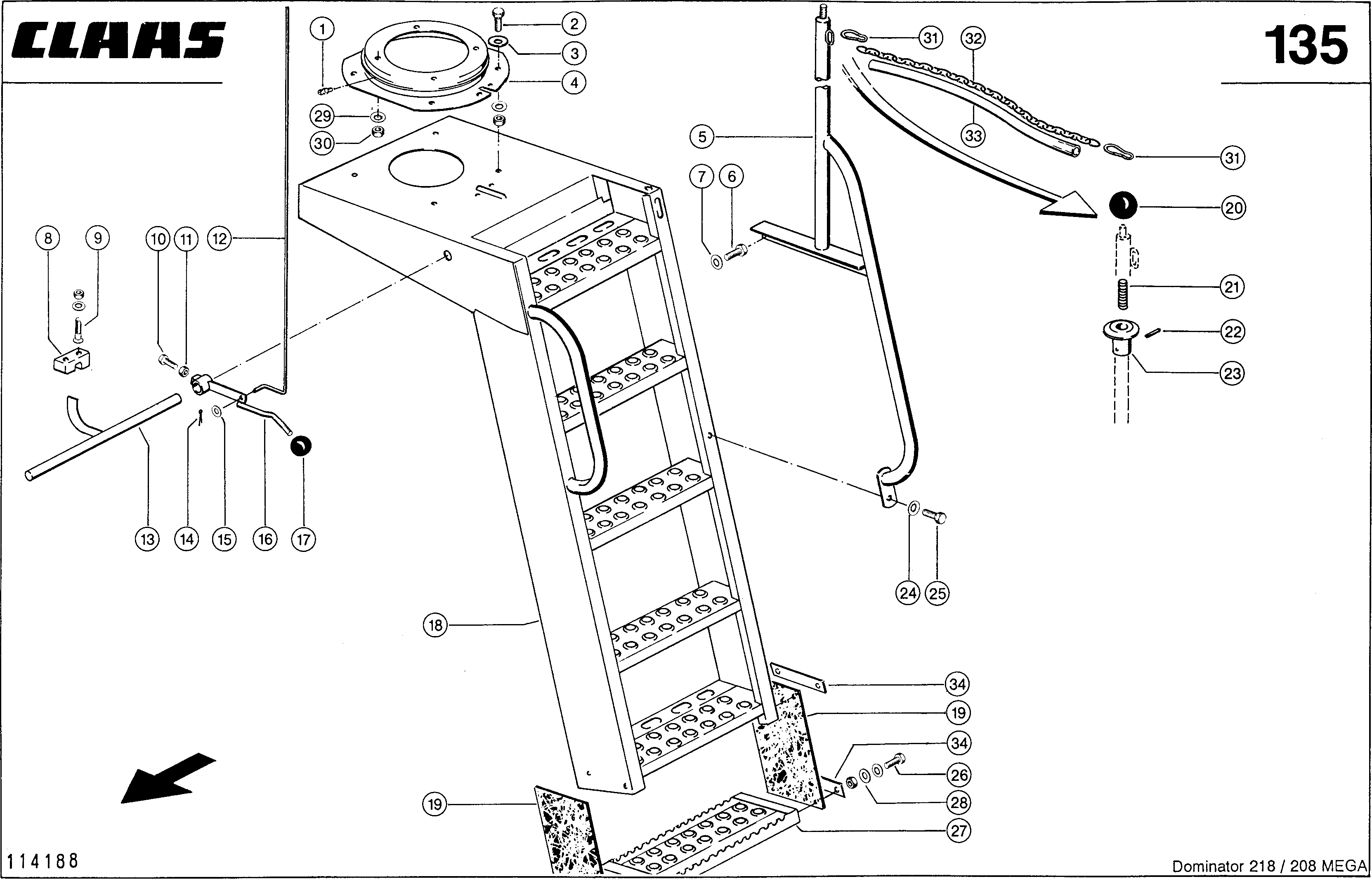 Z9450 059 8fc8c5 EXTENSION WITH RAILING 206 AND 309 MM d1