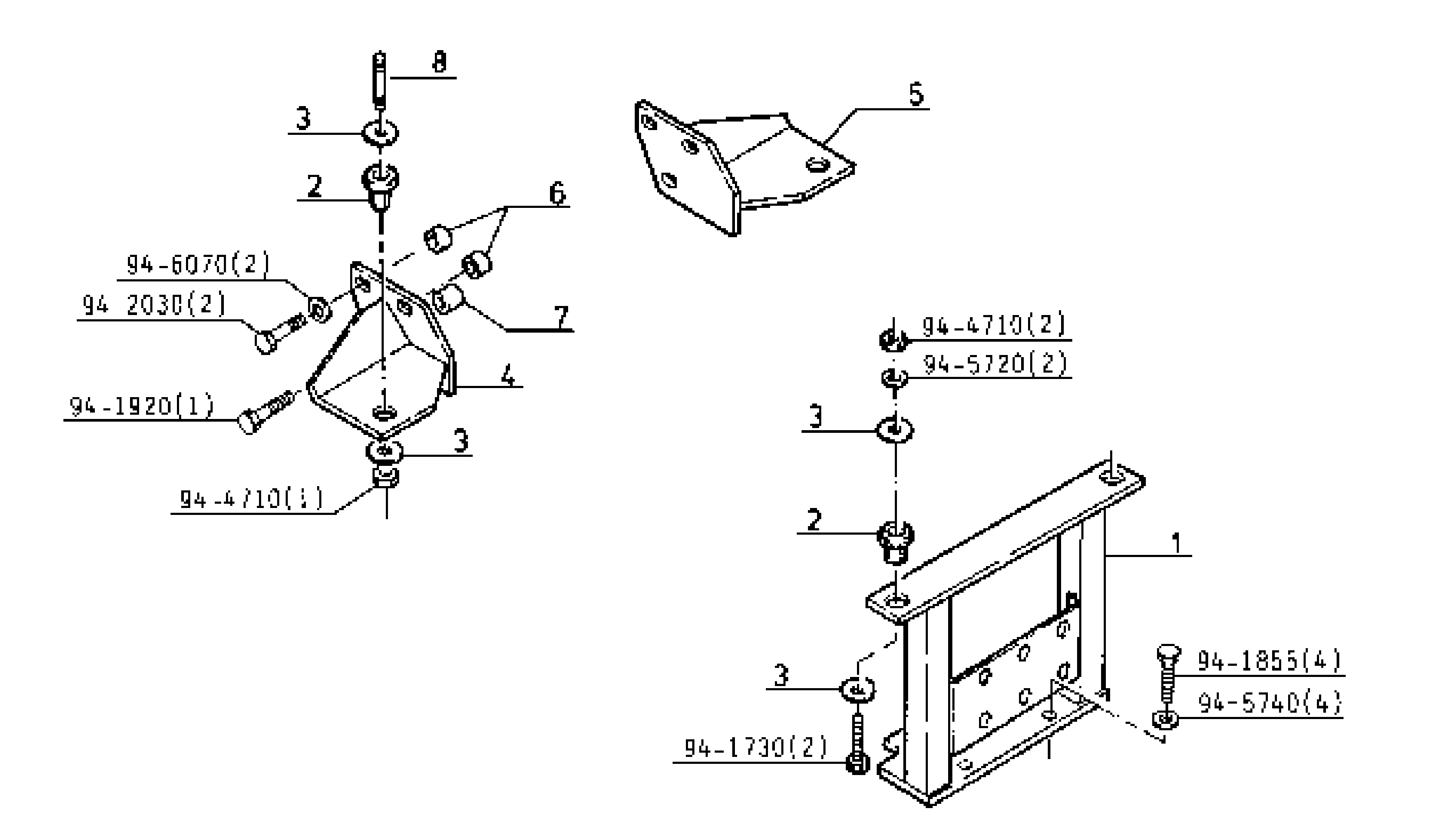 ZT576 056 1ec1d5 120 CAB SUPPORT DETAIL d1